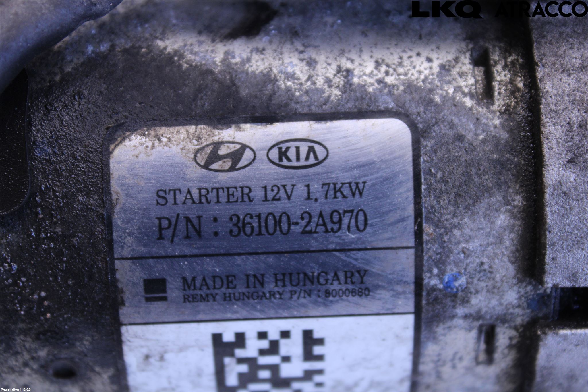 Kia SPORTAGE (SL) 11-15 Startmotor Diesel