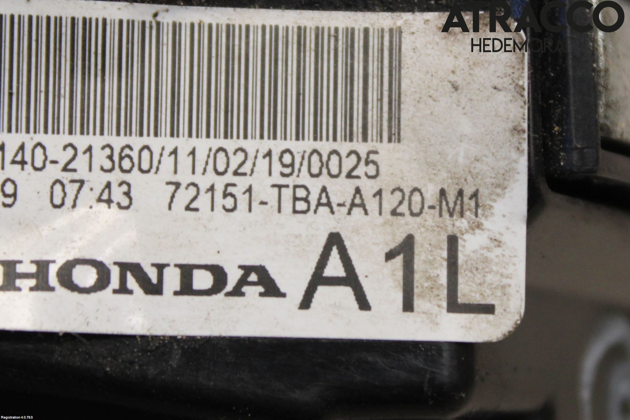Honda CIVIC 17-22 Dørlås - Låsekasse