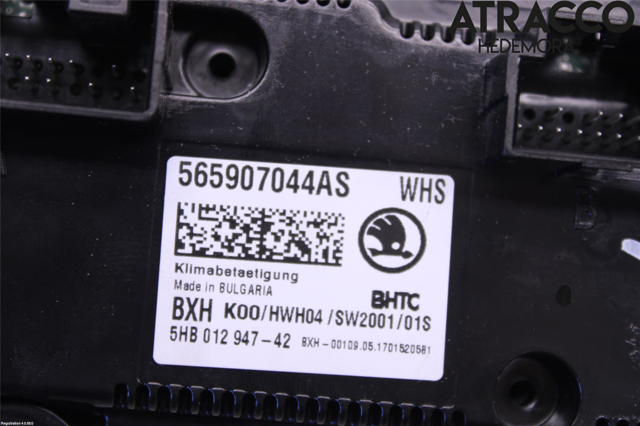 Skoda KODIAQ 17-24 Varme Ac Betjening-Display
