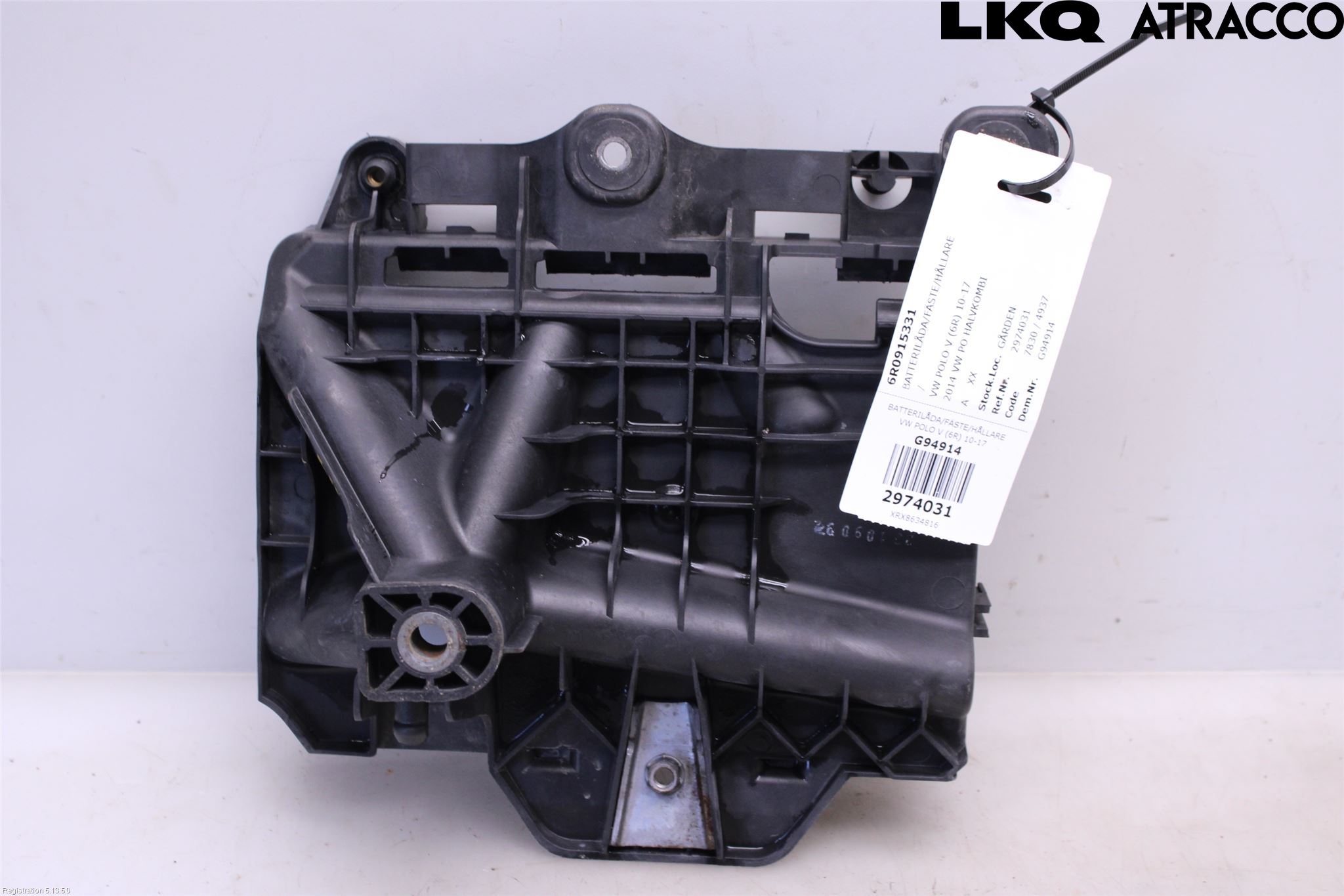 Volkswagen VW POLO 10-17 Batterikasse - Feste - Holder