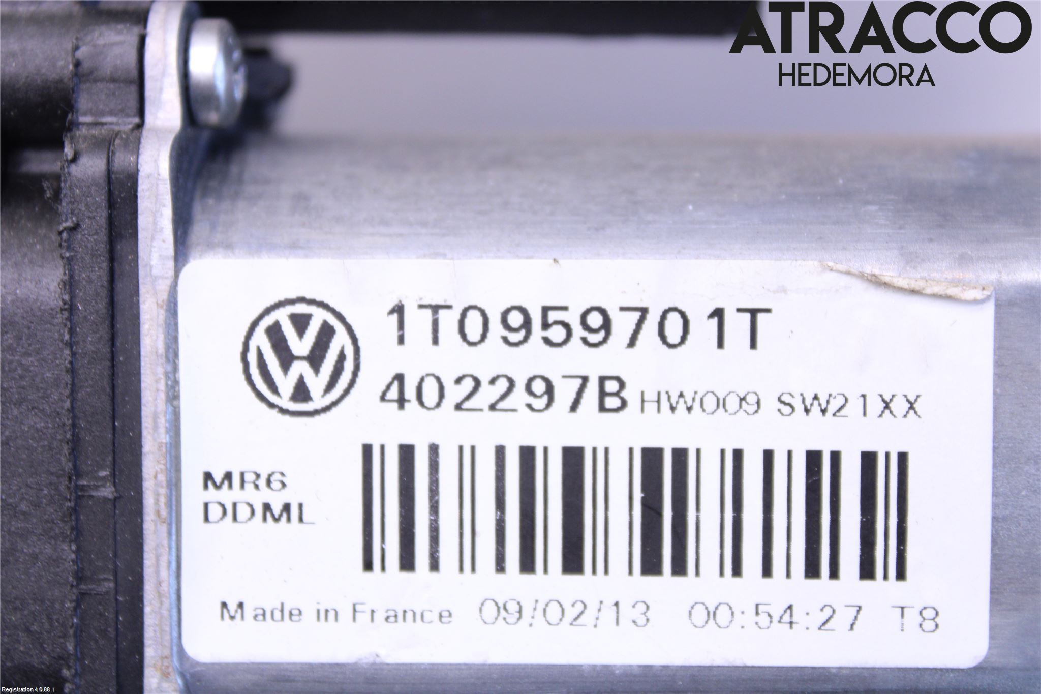 Volkswagen VW CADDY 11-15 Vindusheismotor