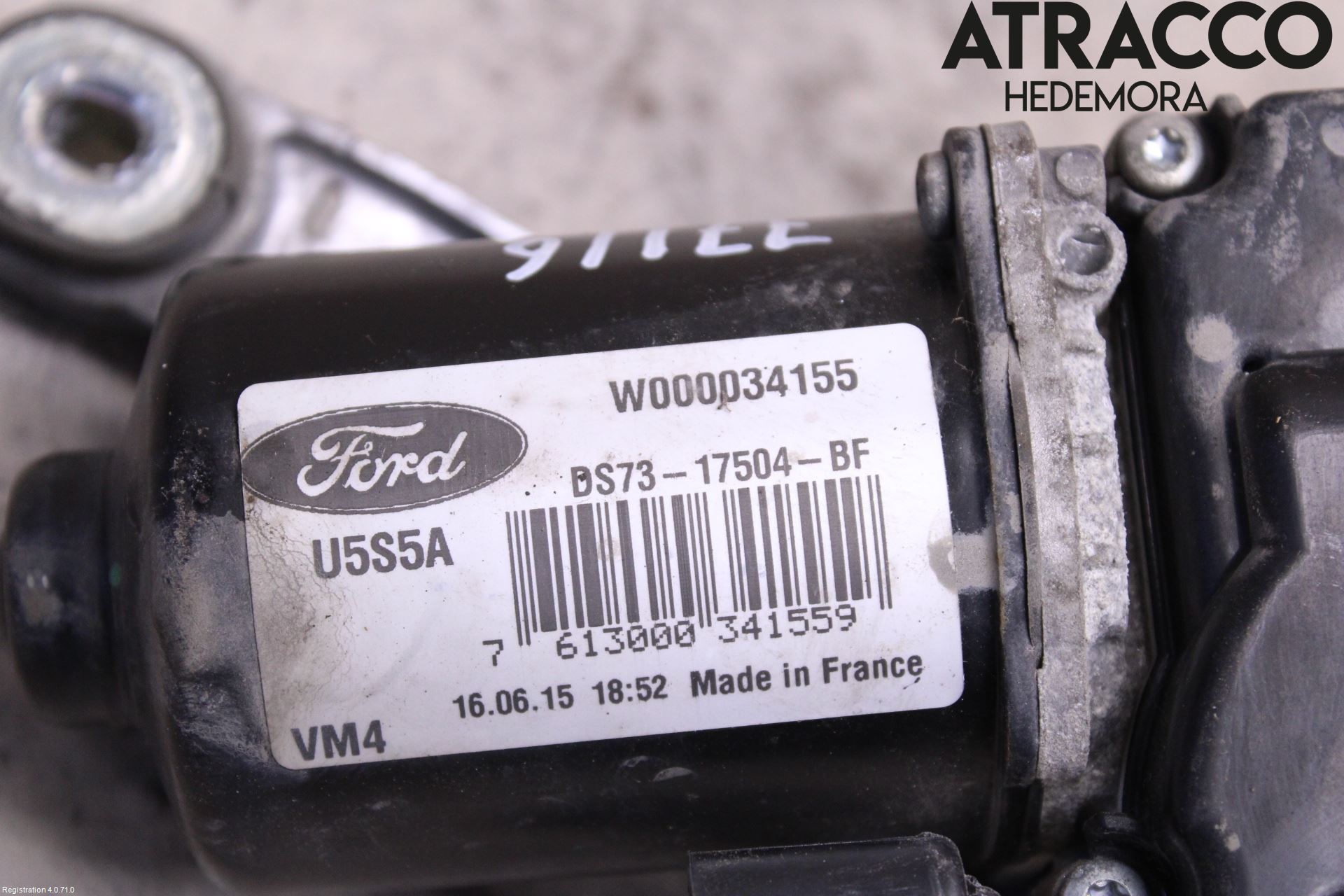 Ford MONDEO 15-22 Viskermotor Frontrute