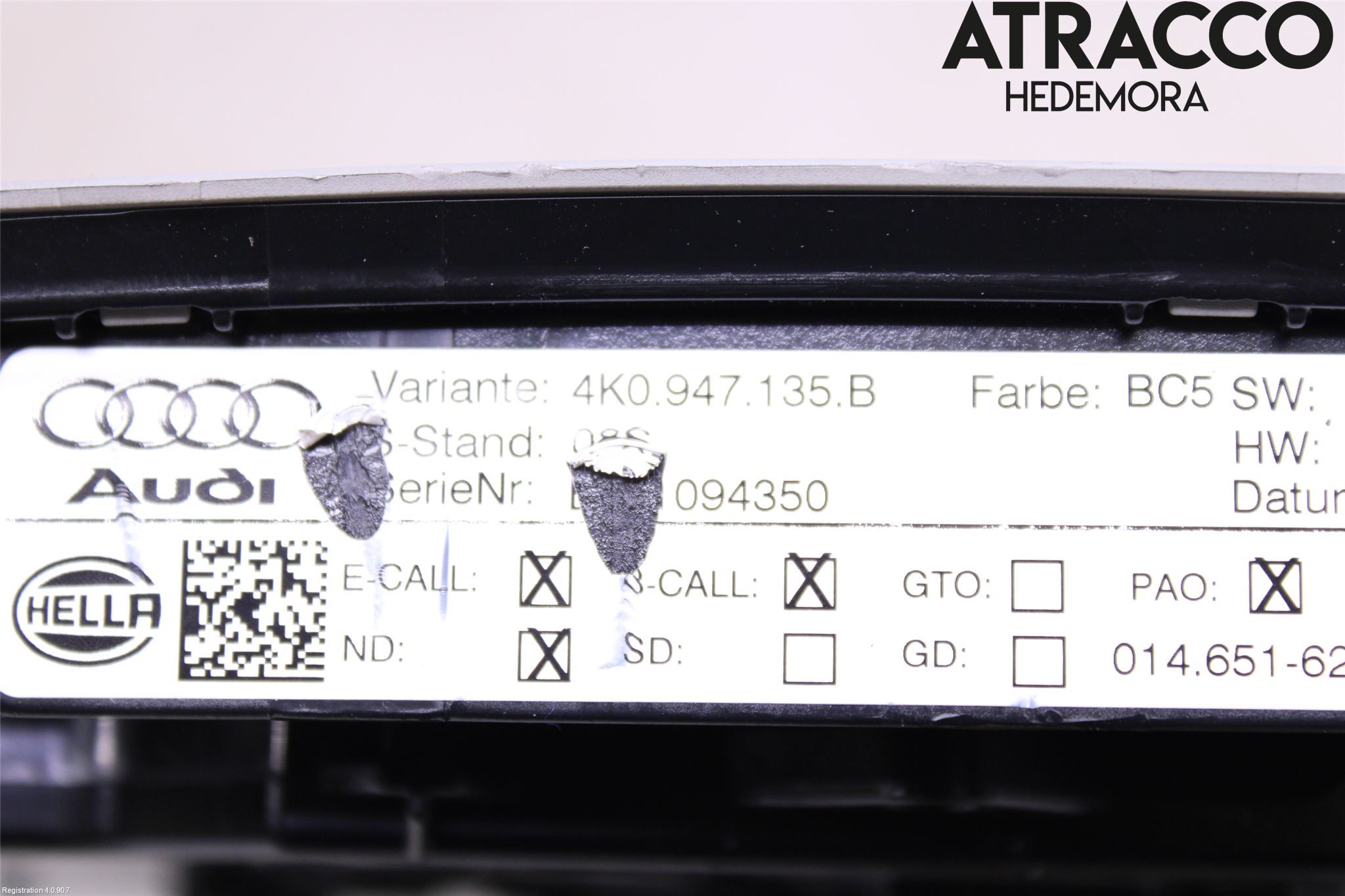 Audi A4/S4 B9 20- Innr Taklys