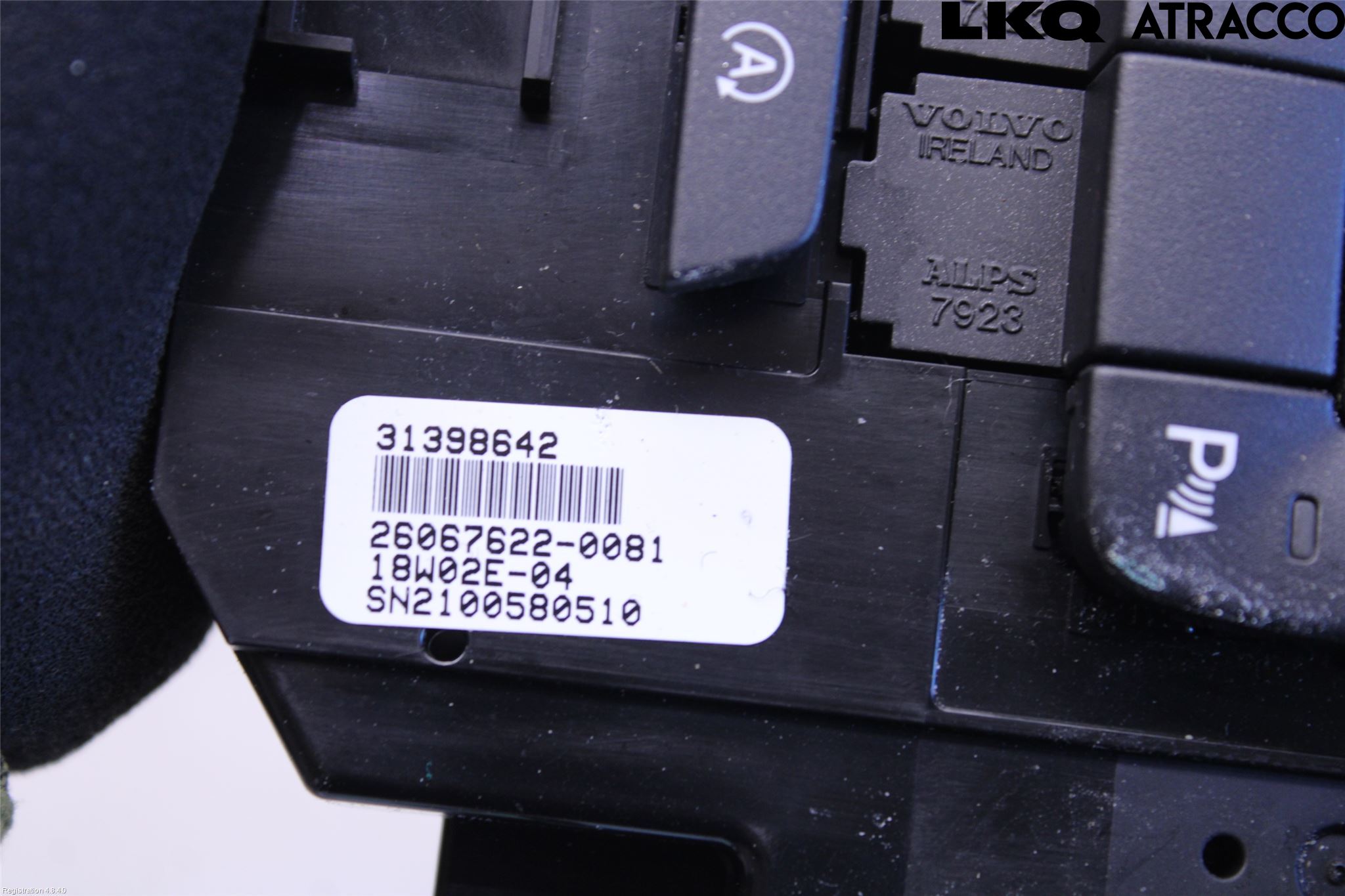 Volvo V40 CROSS COUNTRY 13-19 Varme Ac Betjening-Display
