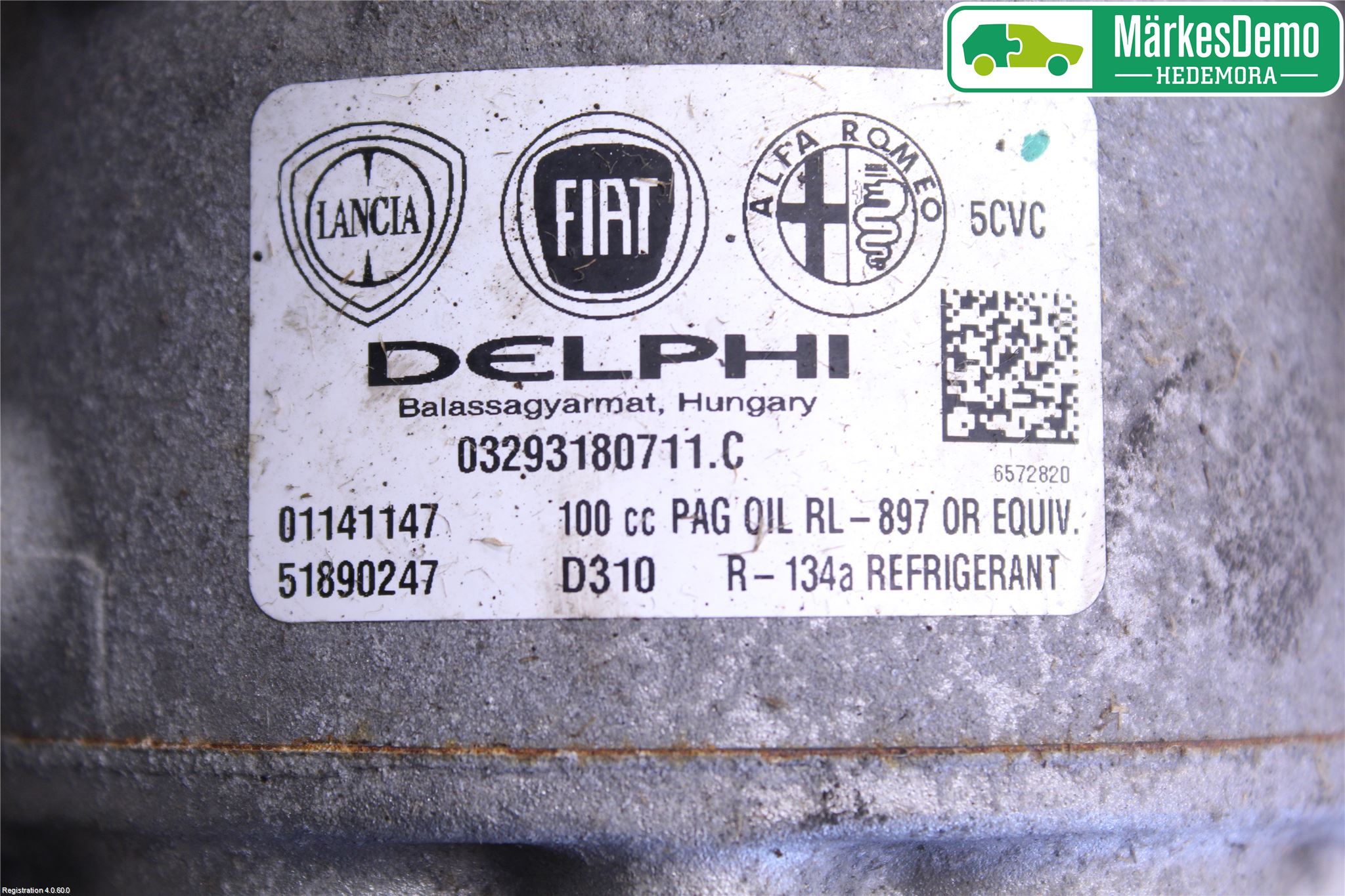 Fiat 500L 13-19 Varme Ac Kompressor