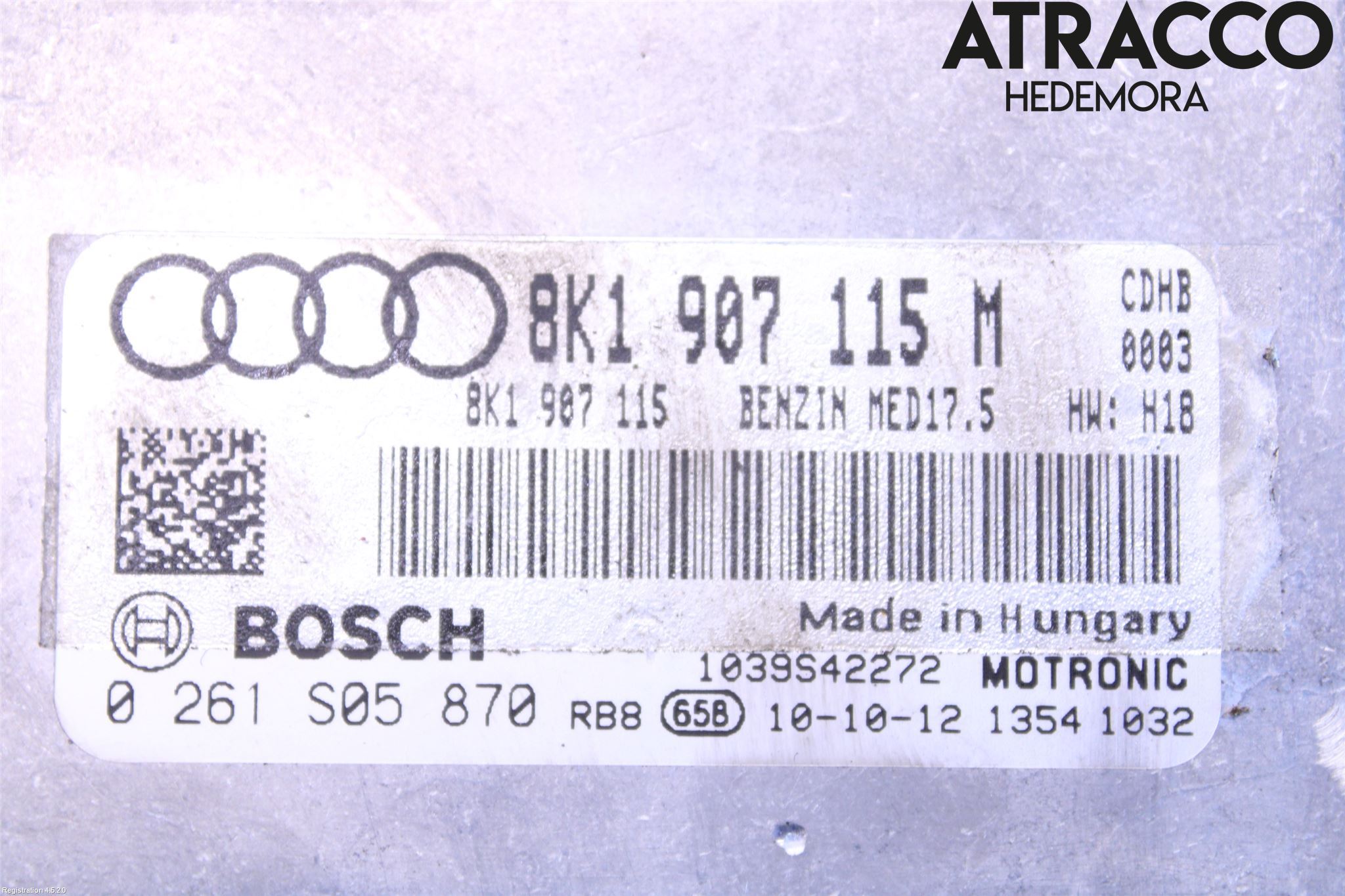 Audi A5 07-16 Styreenhet Innsprøytning