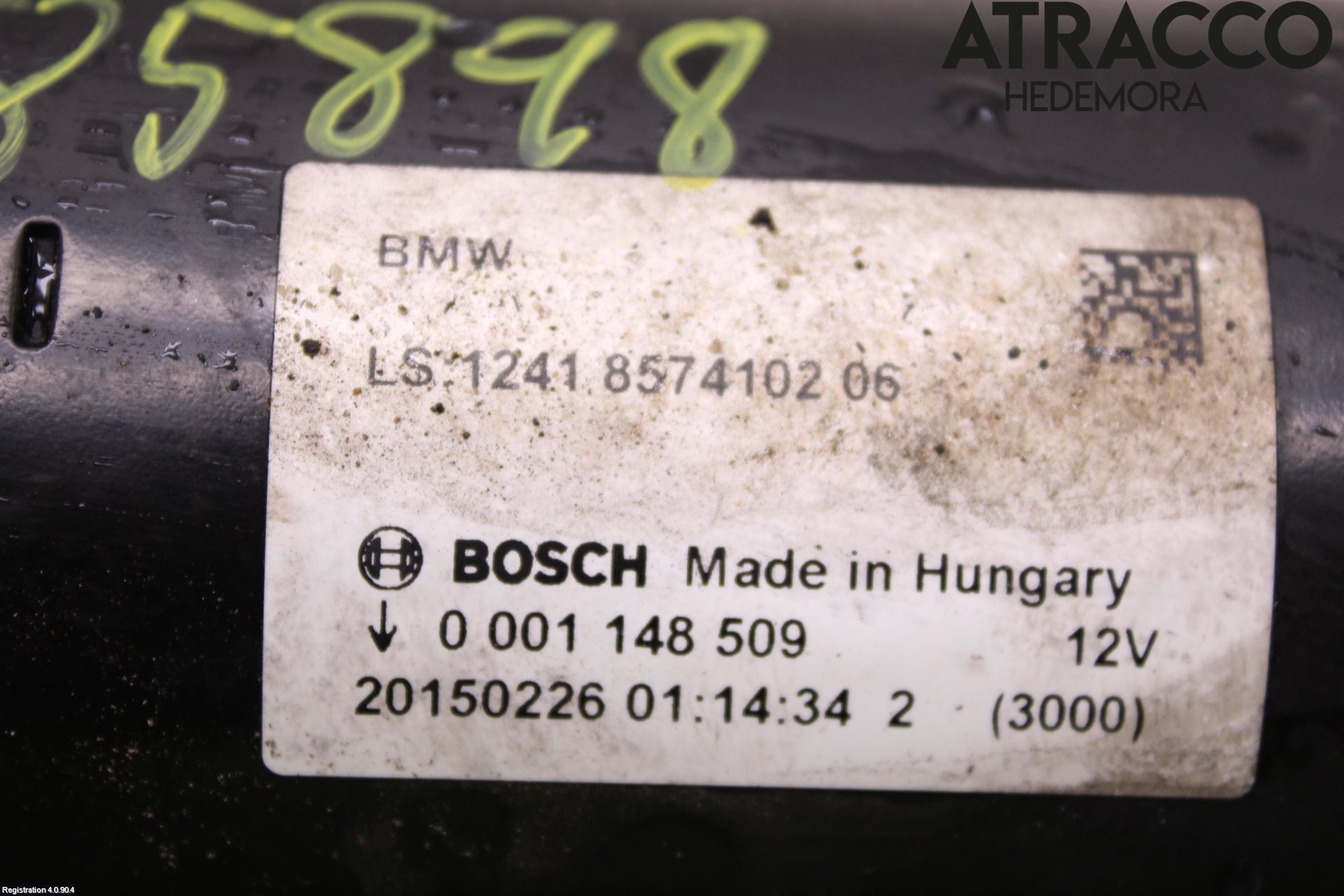 BMW 3 GT F34 13-19 Startmotor Diesel