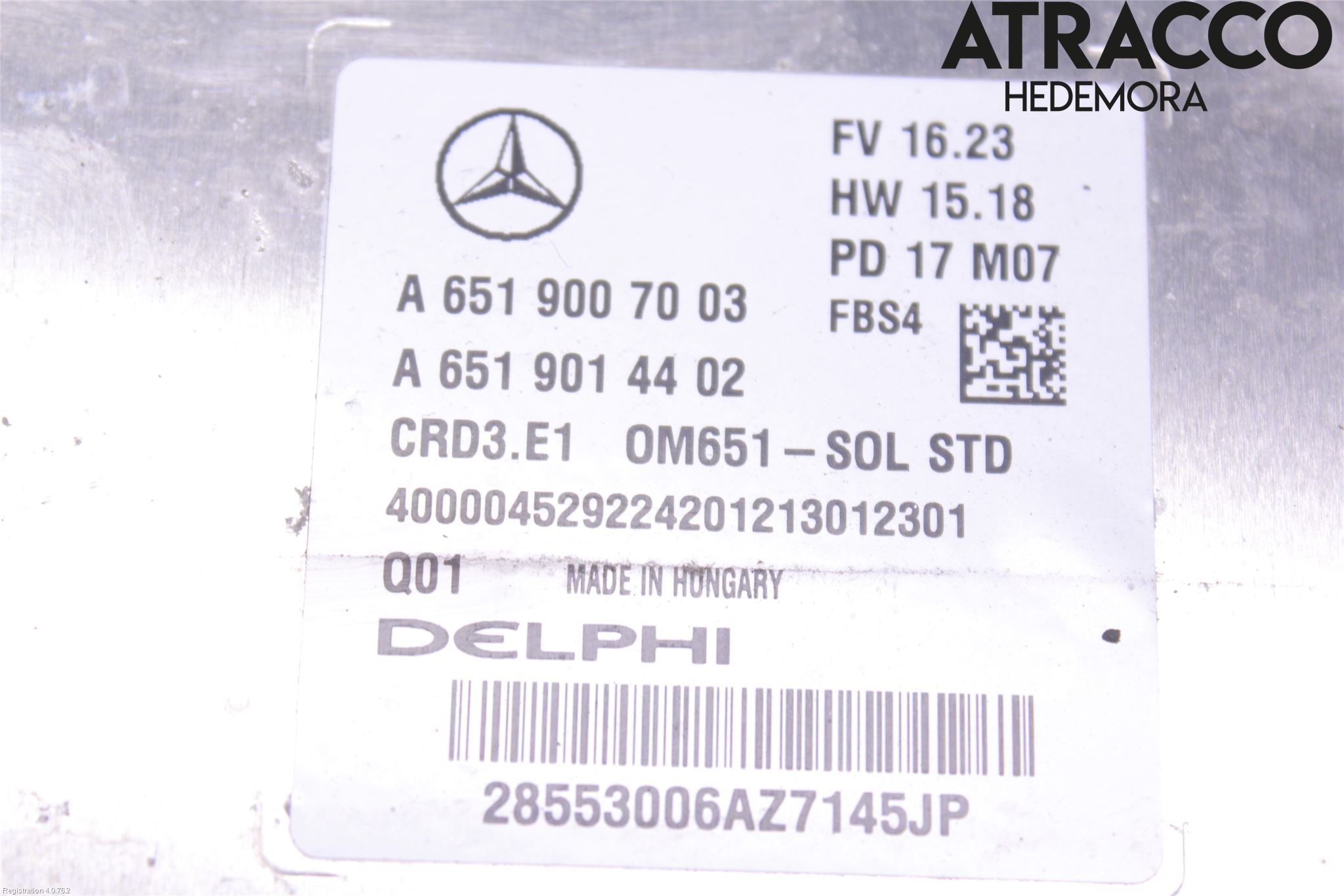 Mercedes-Benz MB CLA-KLASS (C117/X117) 13-19 Styreenhet Dieselpumpe