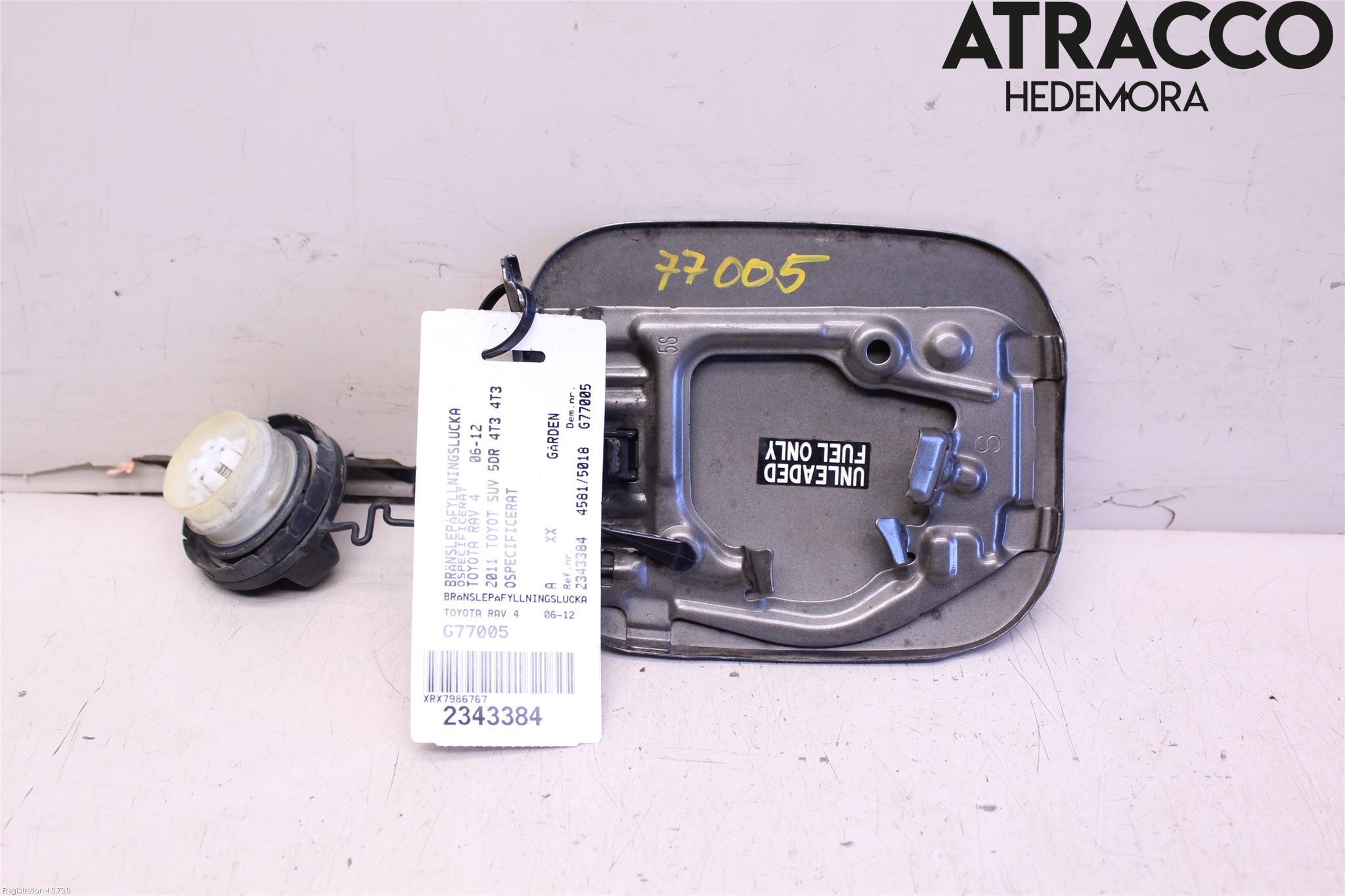 Toyota RAV 4 06-12 Drivstoff Tankluke