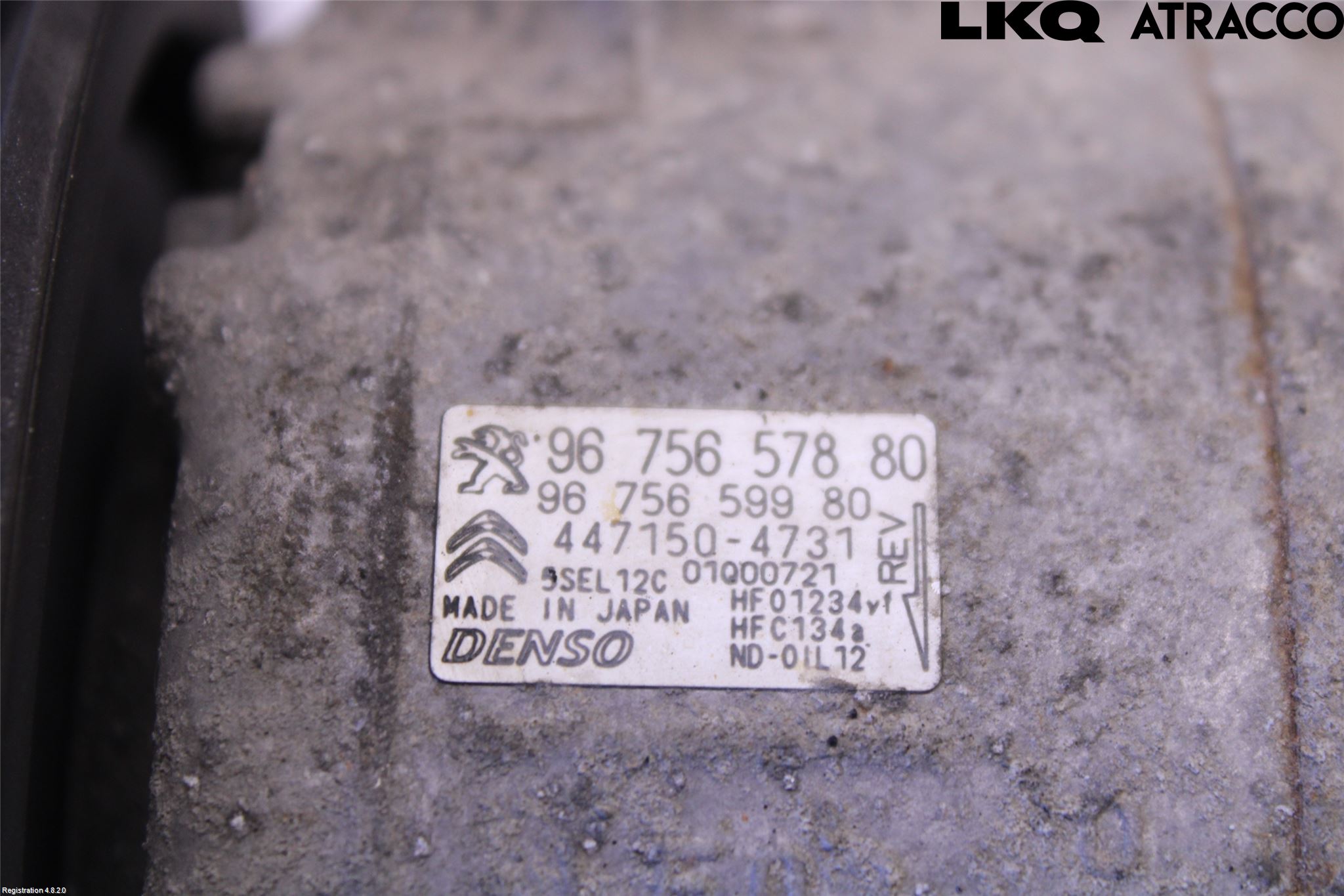Citroen C4 PICASSO 14-18 Varme Ac Kompressor