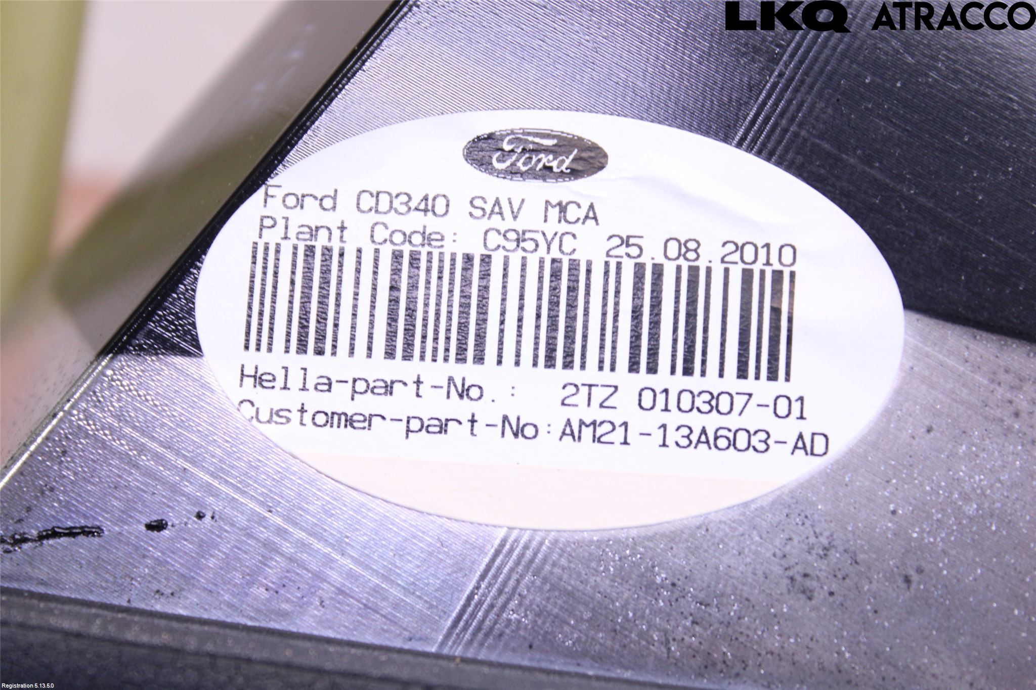 Ford S-MAX 06-15 Baklykt Venstre  På Luke(Indre