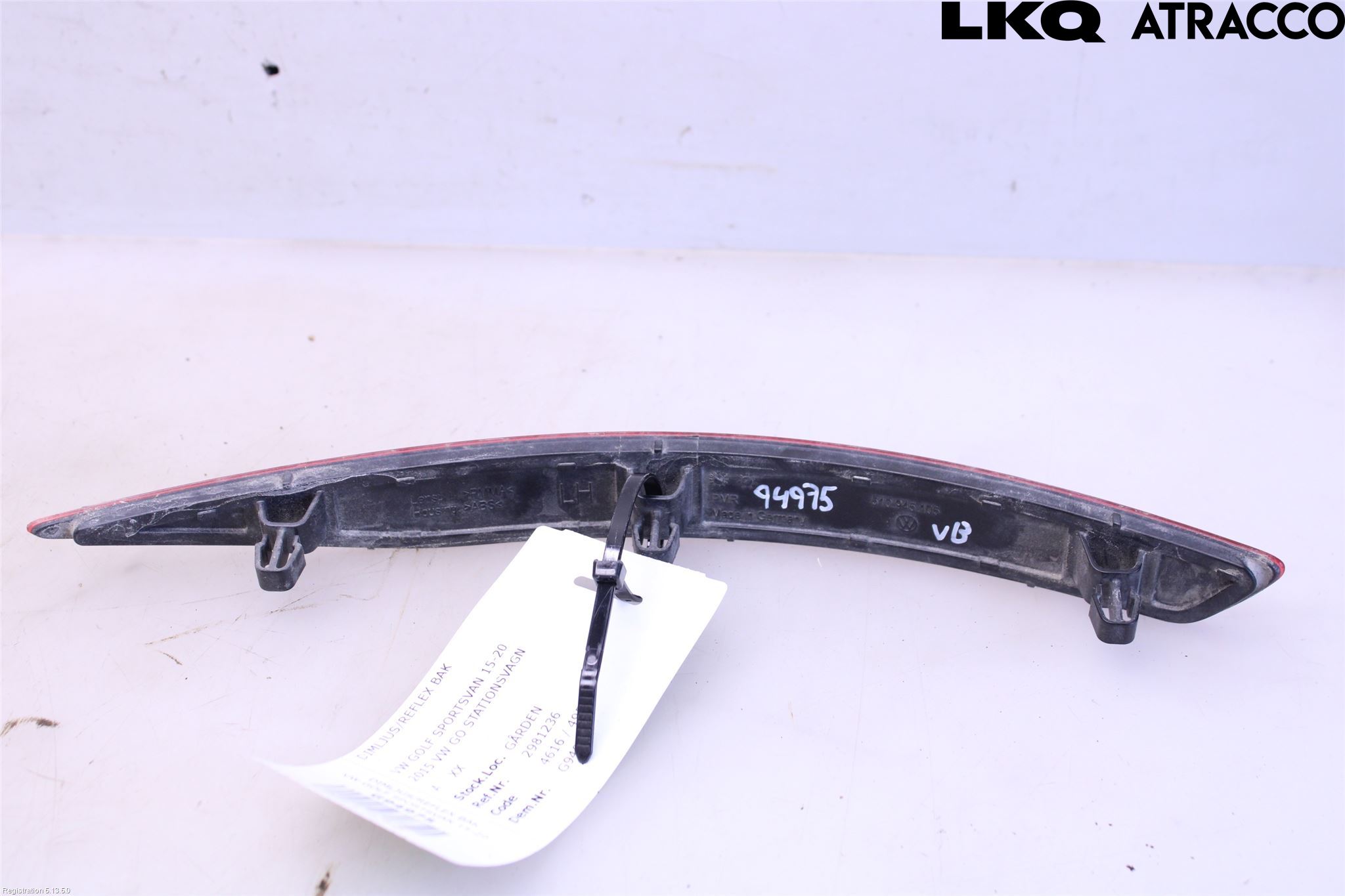 Volkswagen VW GOLF SPORTSVAN 15-20 Refleks Bak