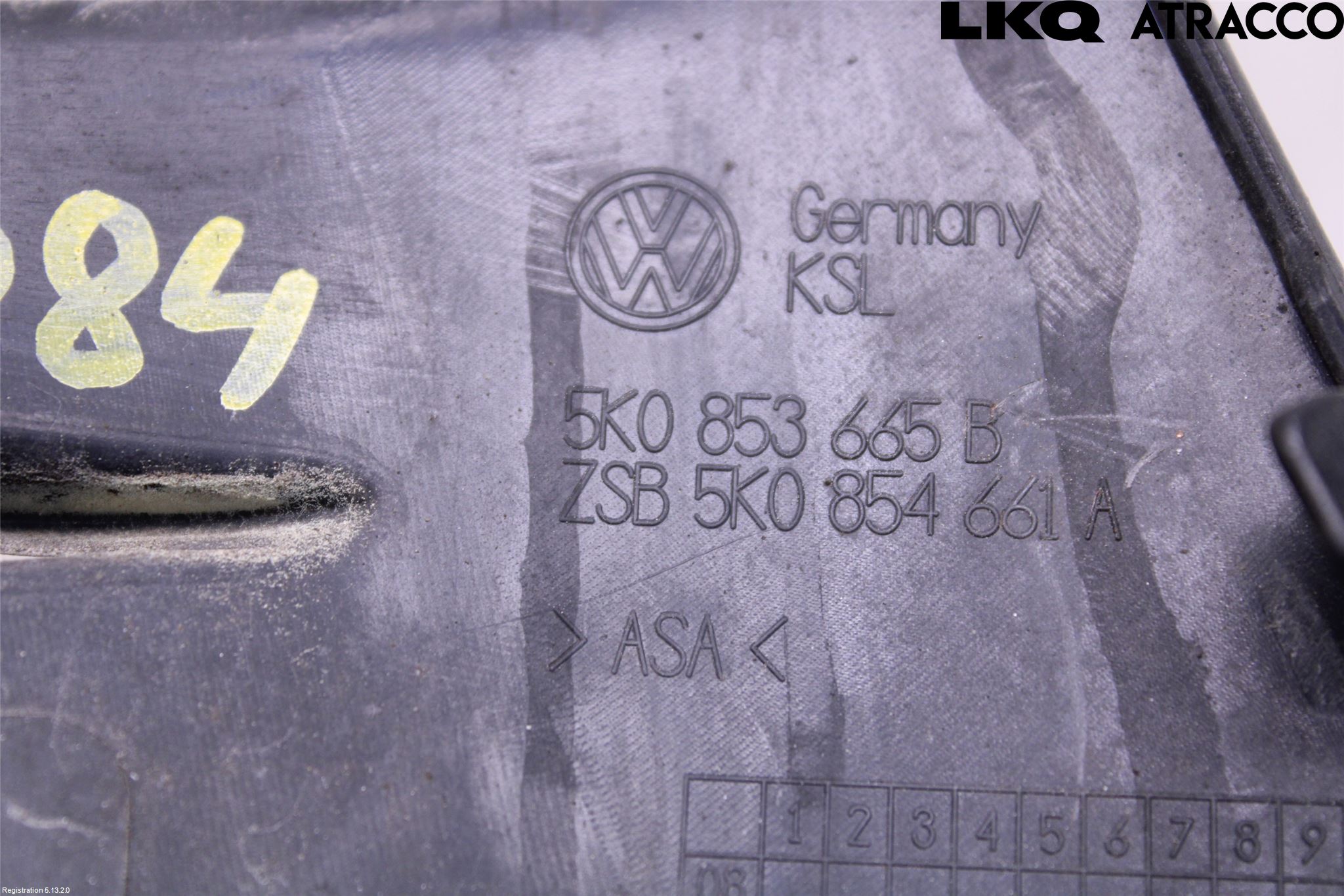 Volkswagen VW GOLF VI 09-13 Frontlykt Kurve-Tåkelys Ramme