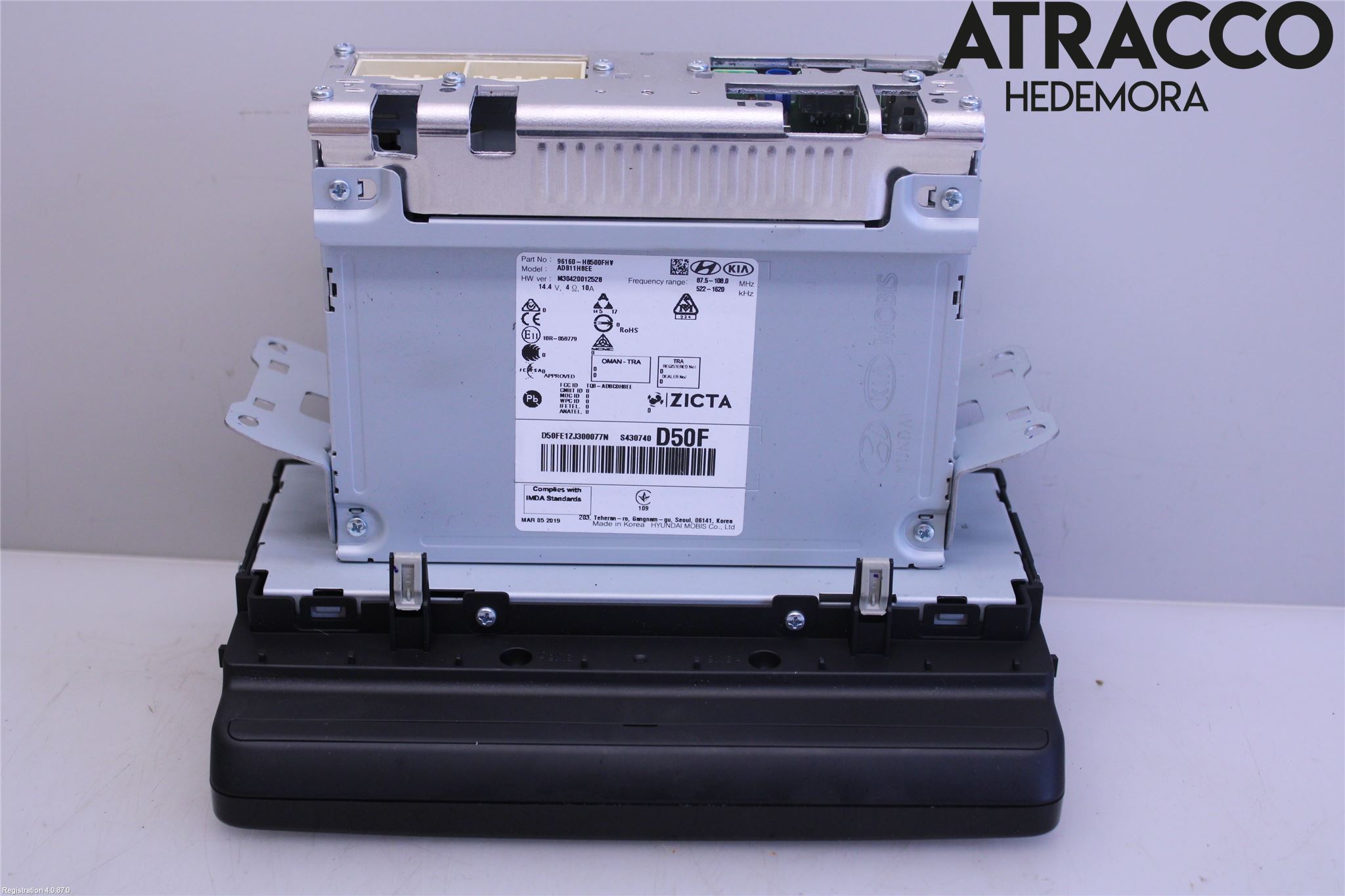 Kia RIO 17- Stereo Radio Med Cd