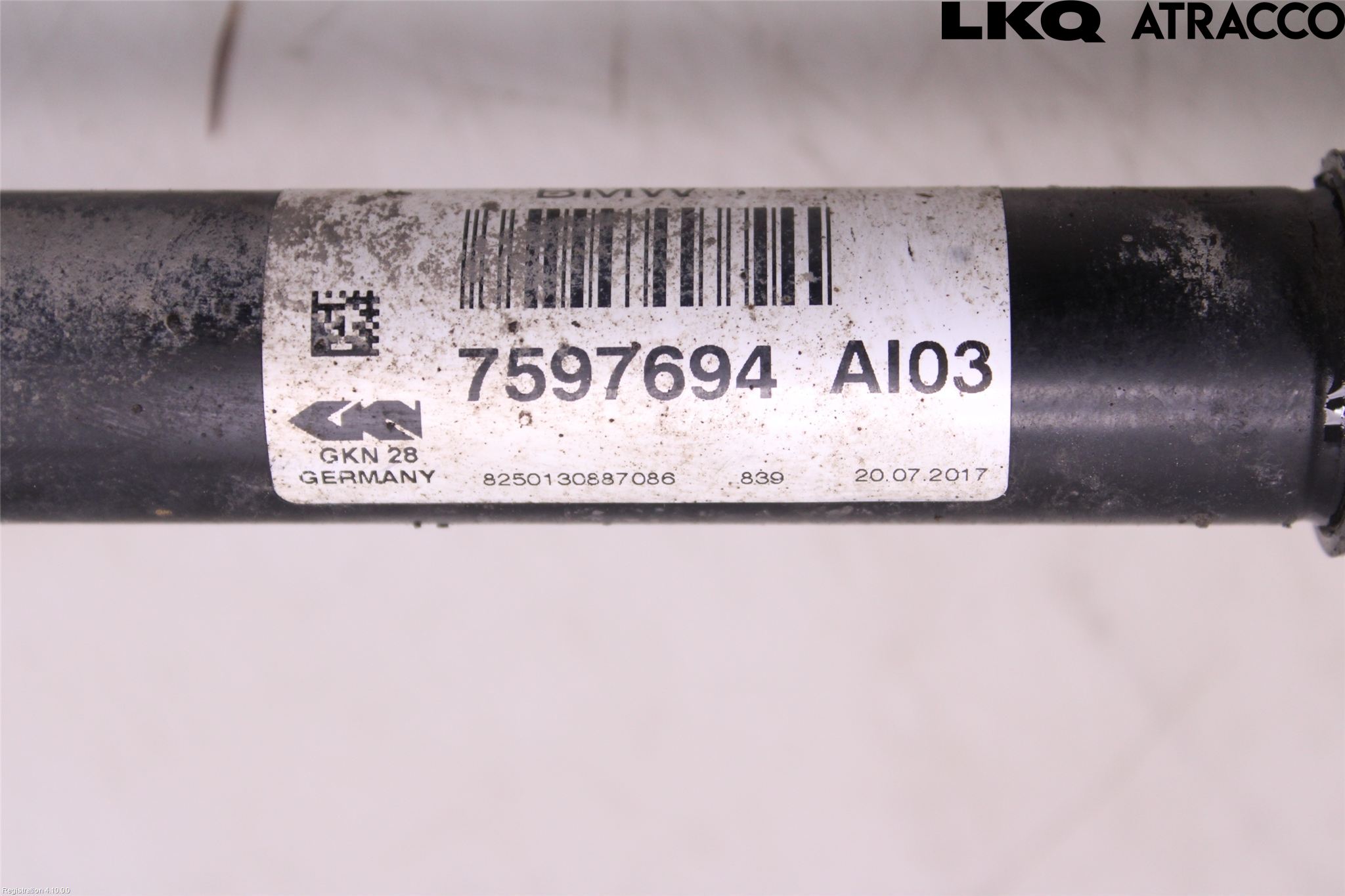 BMW 3 F30/F31/F80 12-19 Drivaksel Foran Kompl Høyre