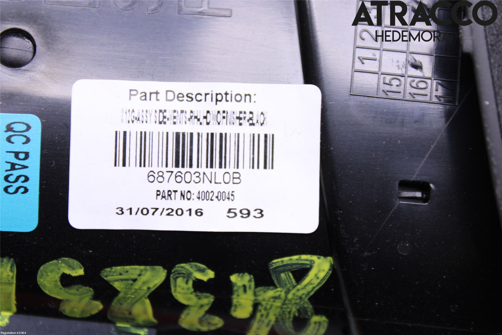 Nissan LEAF 11-17 Dashbord Kanal - Dyse
