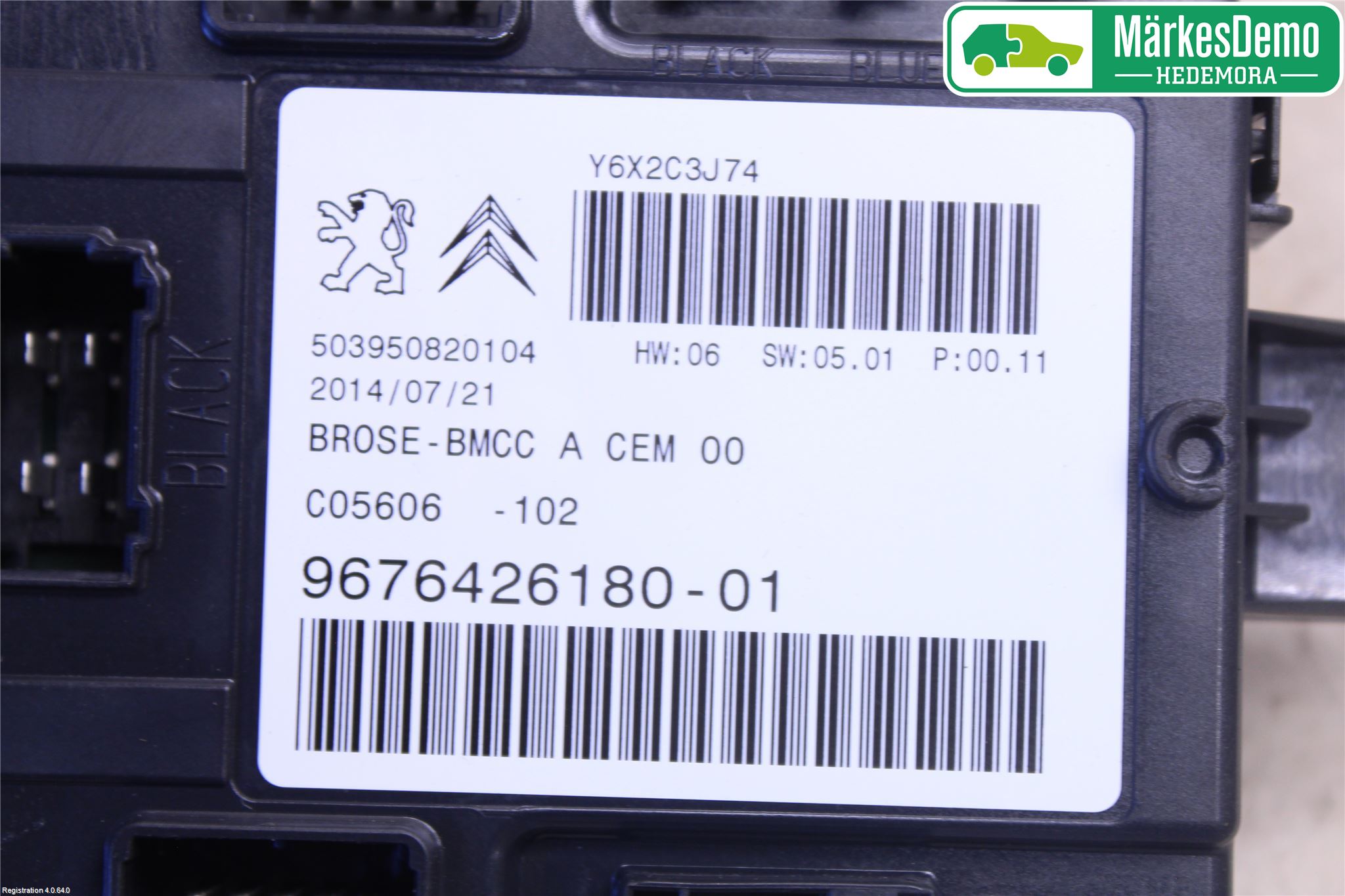 Citroen C4 GRAND PICASSO 14-18 Styreenhet Øvrig