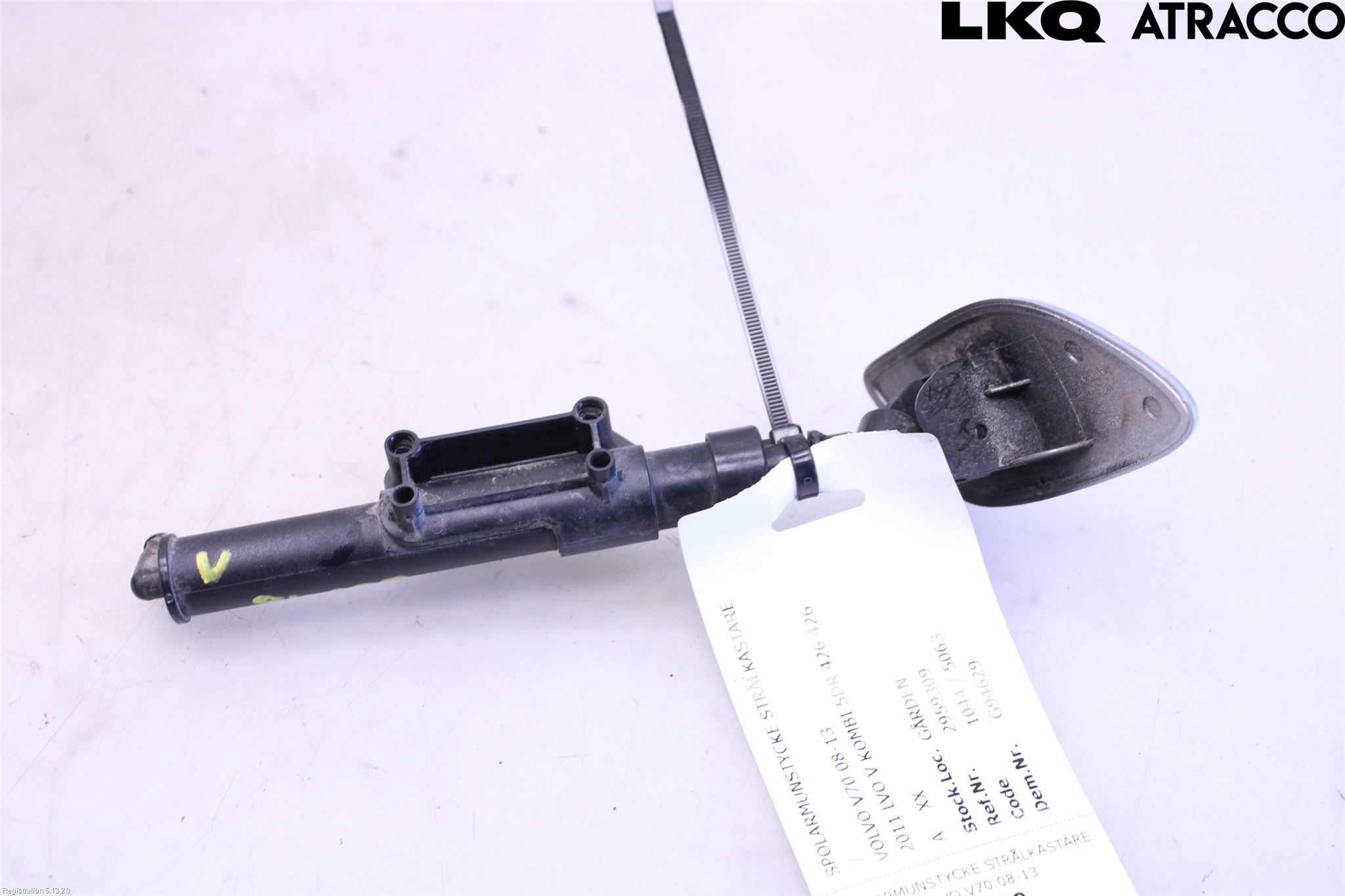 Volvo V70 08-13 Spylerdyse Frontlykter