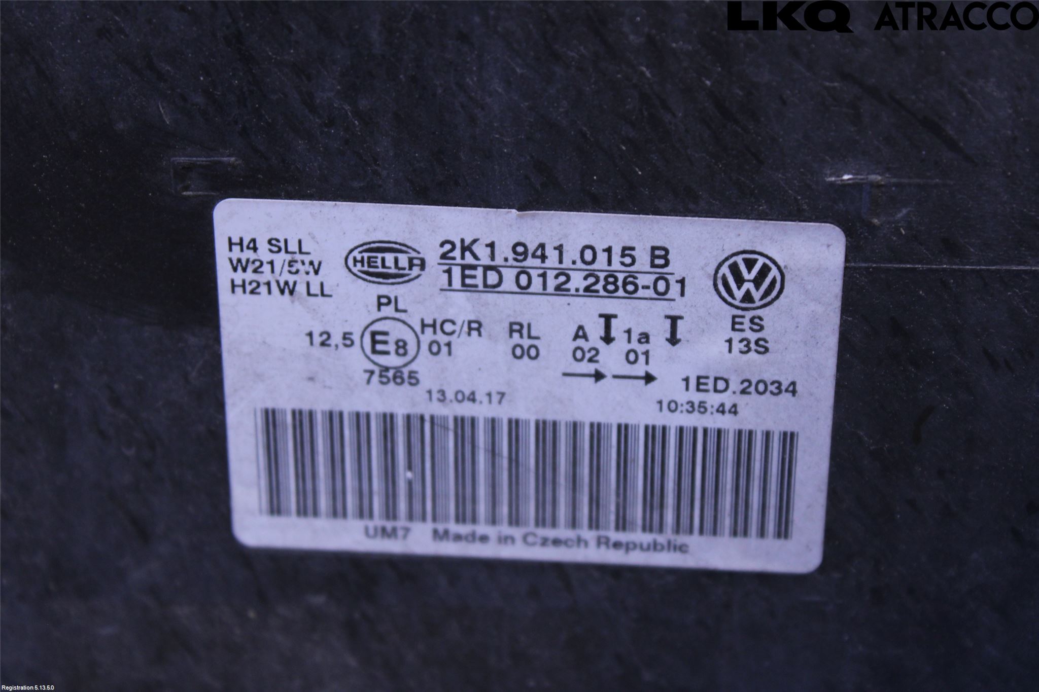 Volkswagen VW CADDY 16-20 Frontlykt Venstre