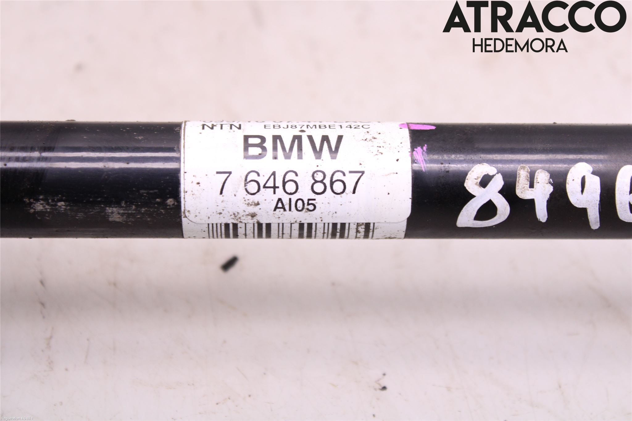 BMW X1 F48 15-22 Drivaksel Bak Kompl Venstre