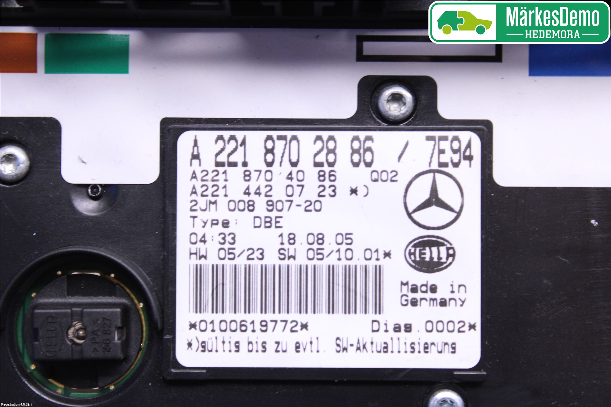 Mercedes-Benz MB S-KLASS (W221) 05-13 Innr Taklys