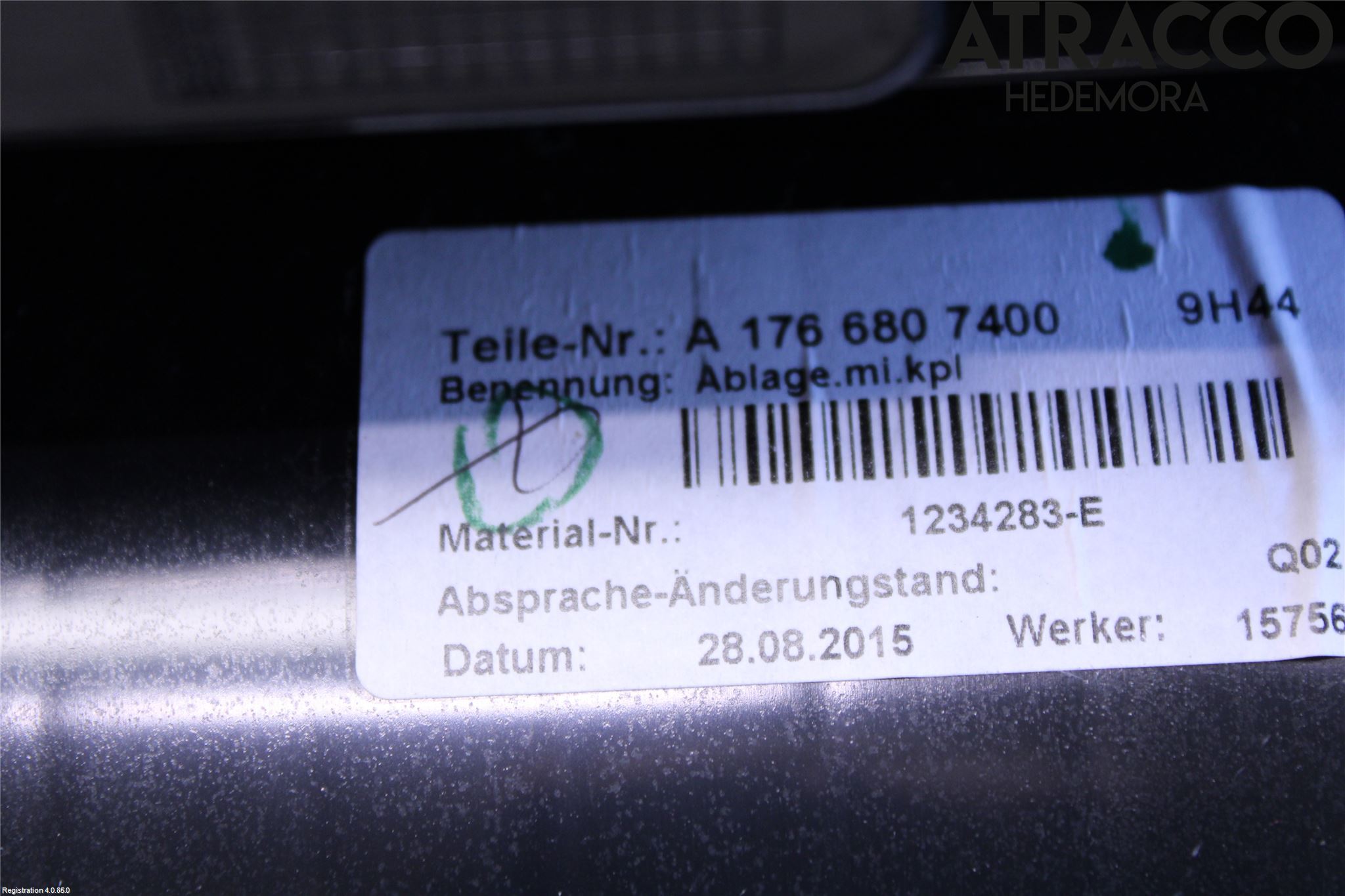 Mercedes-Benz MB CLA-KLASS (C117/X117) 13-19 Instrumentkonsoll Midt