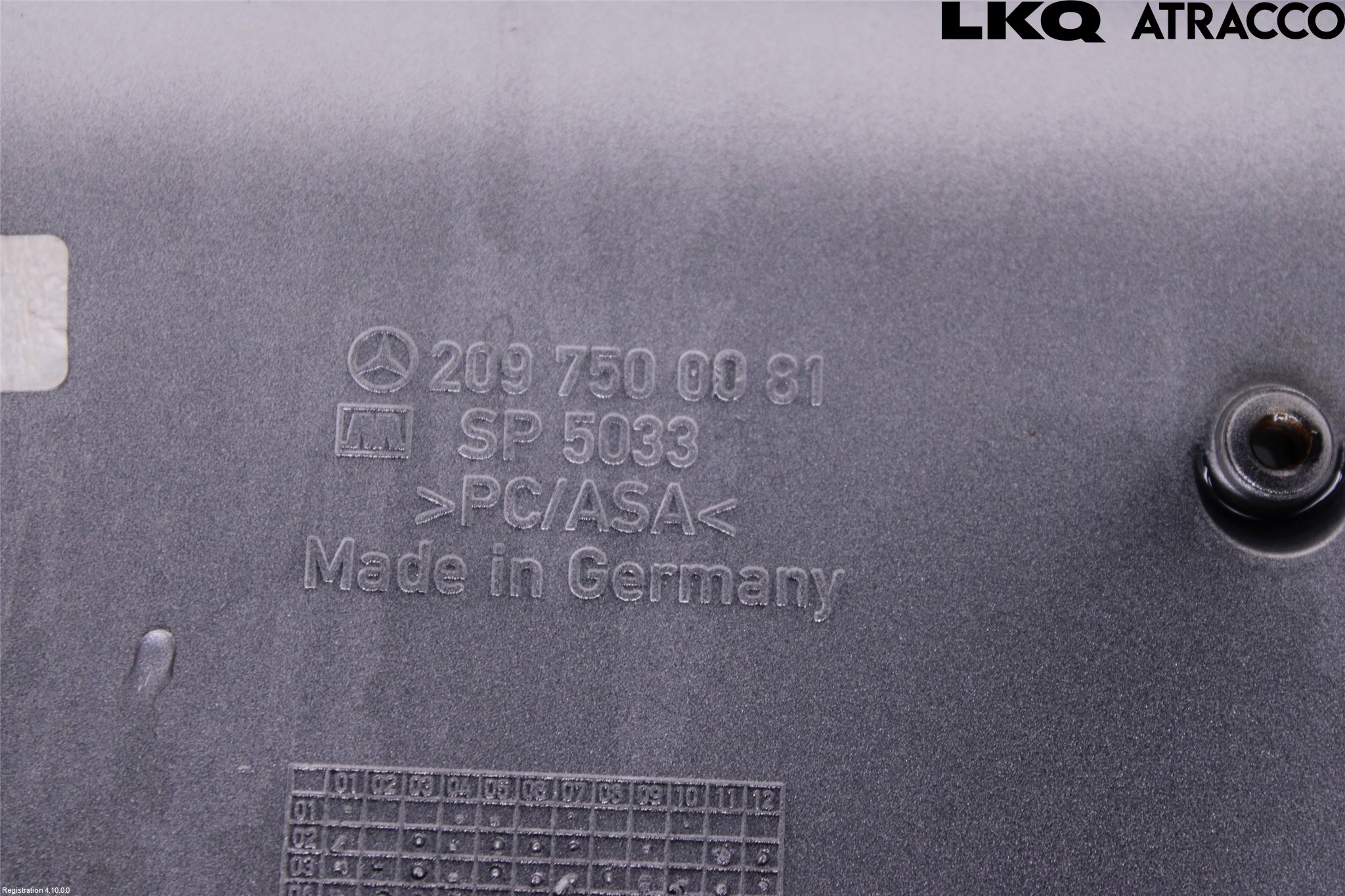 Mercedes-Benz MB CLK (C209) 02-09 List Bak-Bakluke