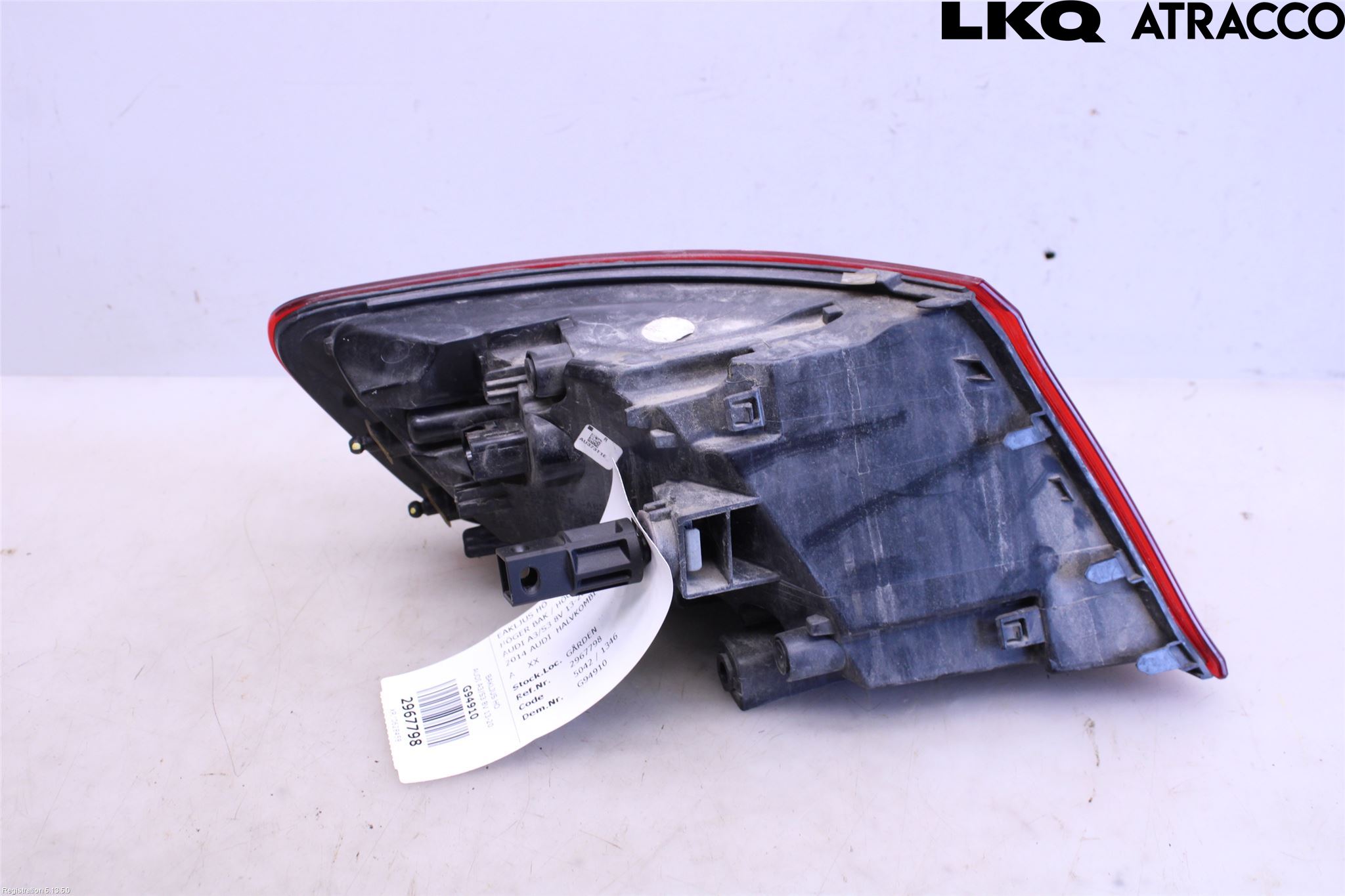 Audi A3/S3 8V 13-20 Baklykt Høyre