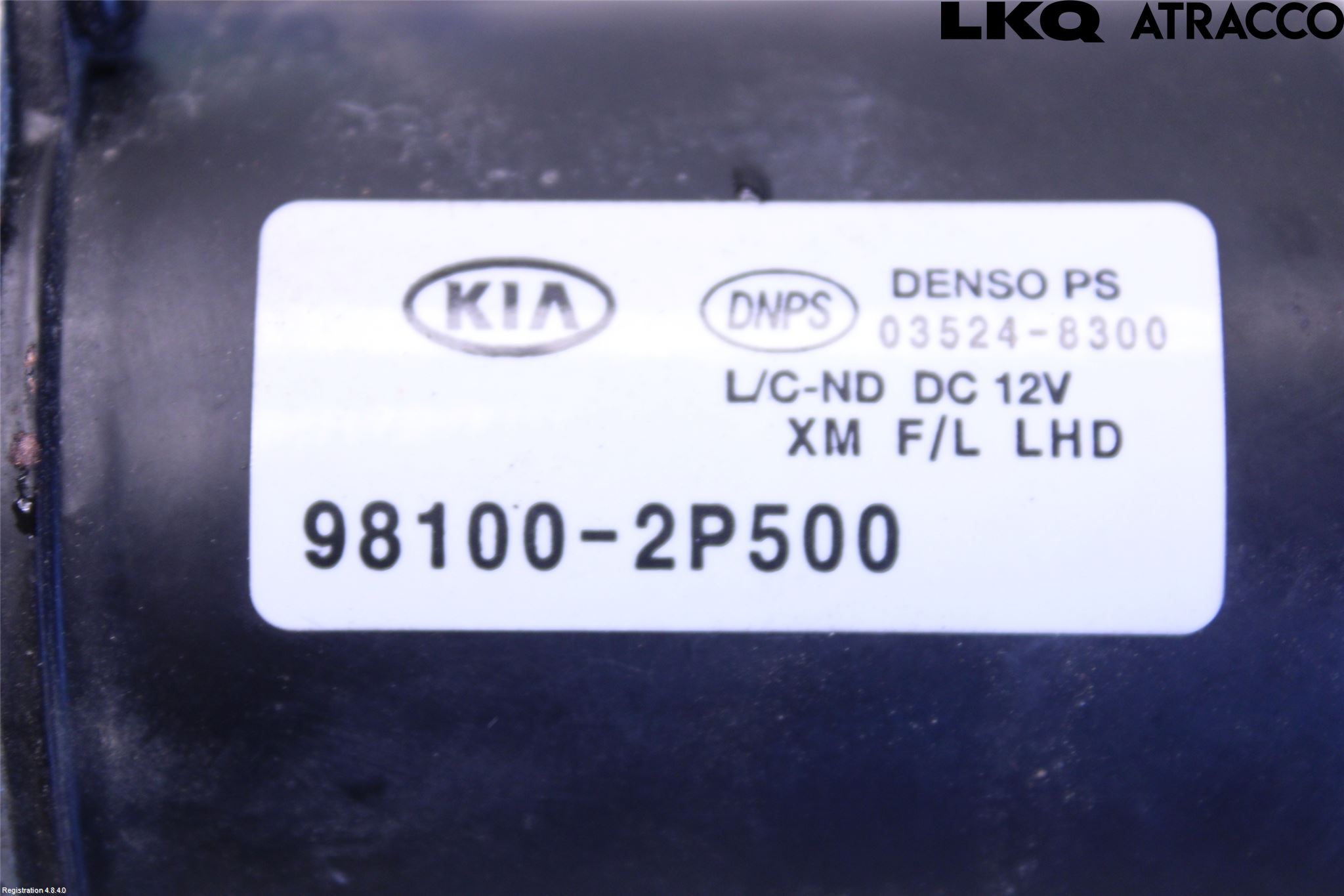 Kia SORENTO 10-14 Viskermotor Frontrute