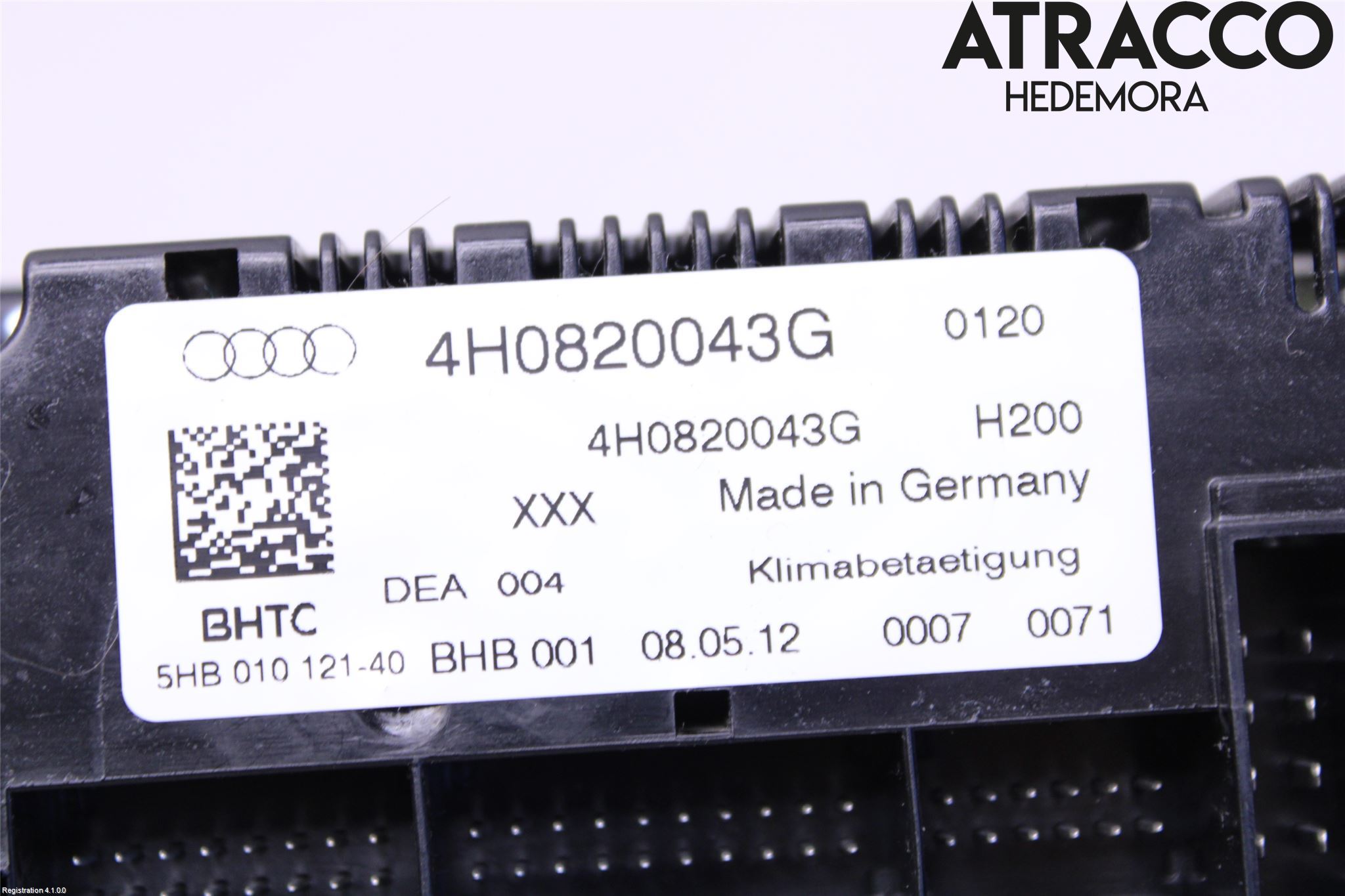 Audi A8/S8 4H 10-17 Varme Ac Betjening-Display