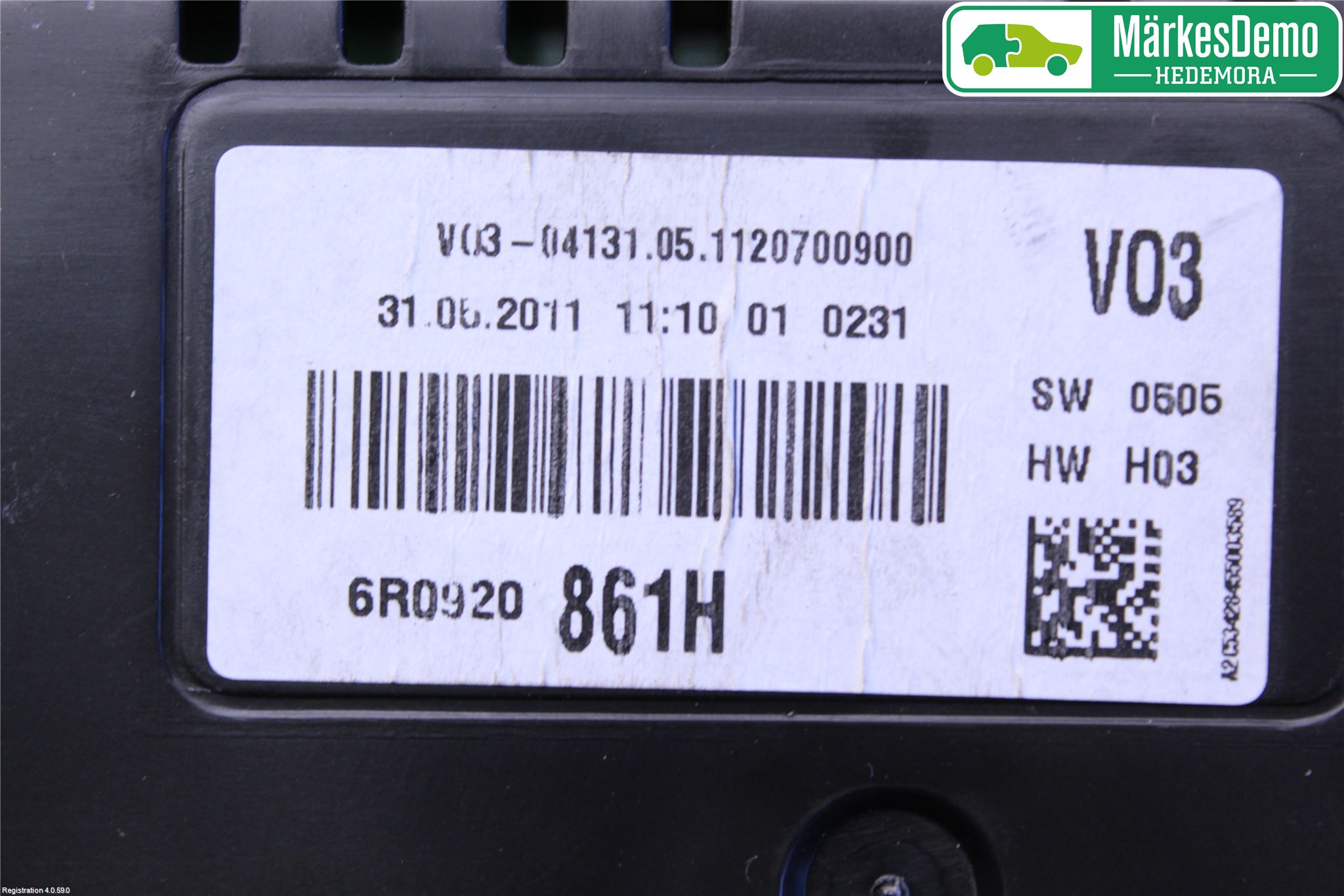 Volkswagen VW POLO 10-17 Instr Kombinert
