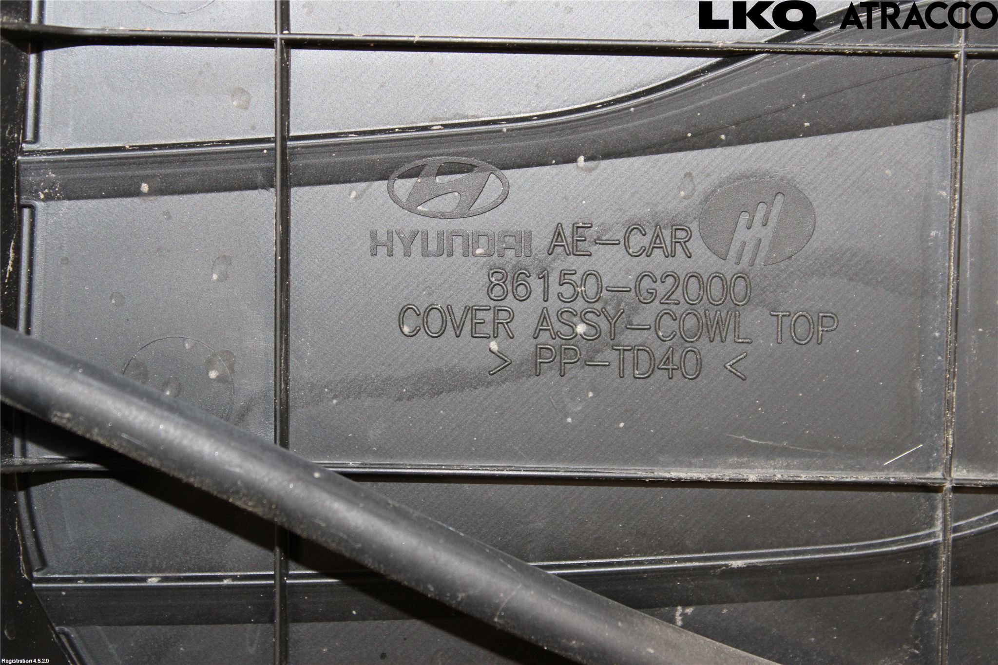 Hyundai IONIQ AE 17-22 Visker Deksel-Grill-Under Frr