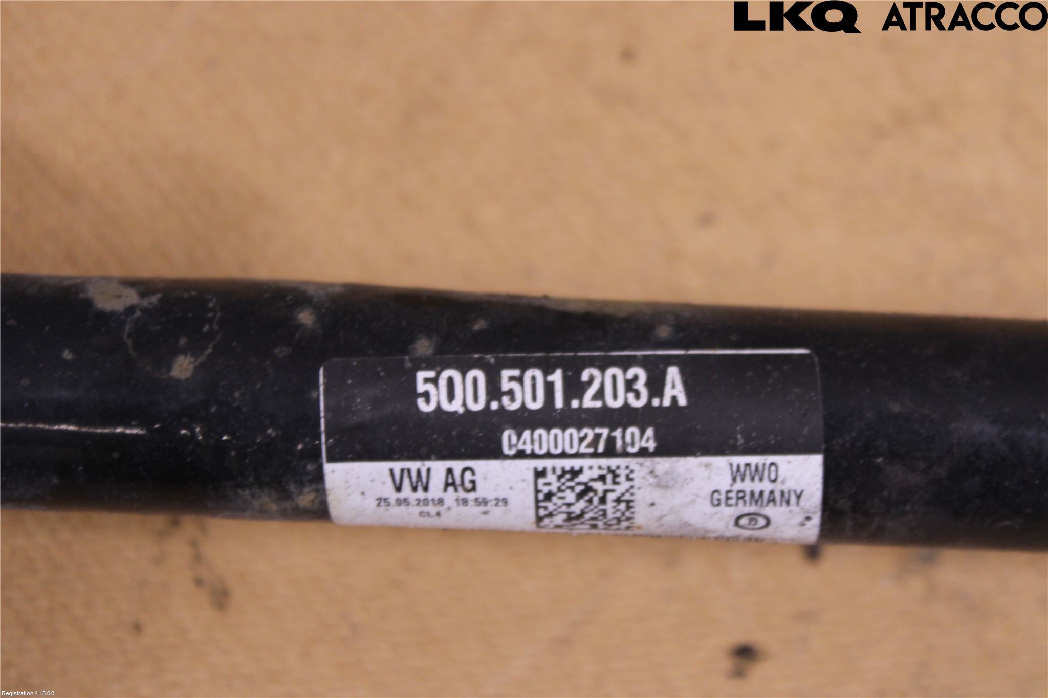 Volkswagen VW GOLF / E-GOLF VII 13-20 Drivaksel Bak Kompl Venstre