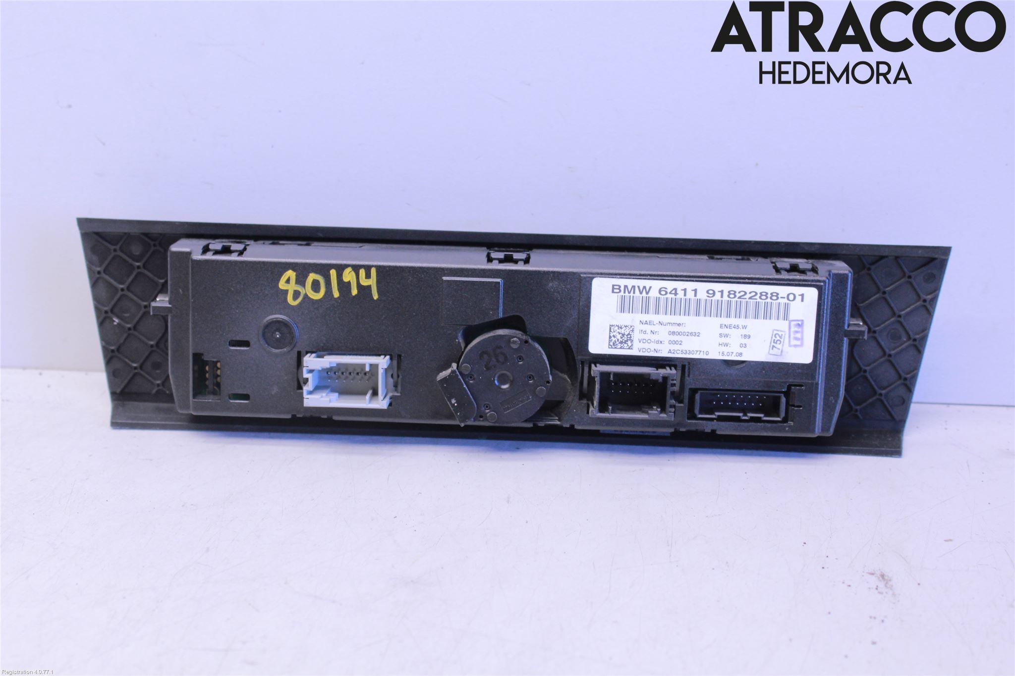 BMW 3 E92/93 Coupé/Cab 05-14 Varme Ac Betjening-Display