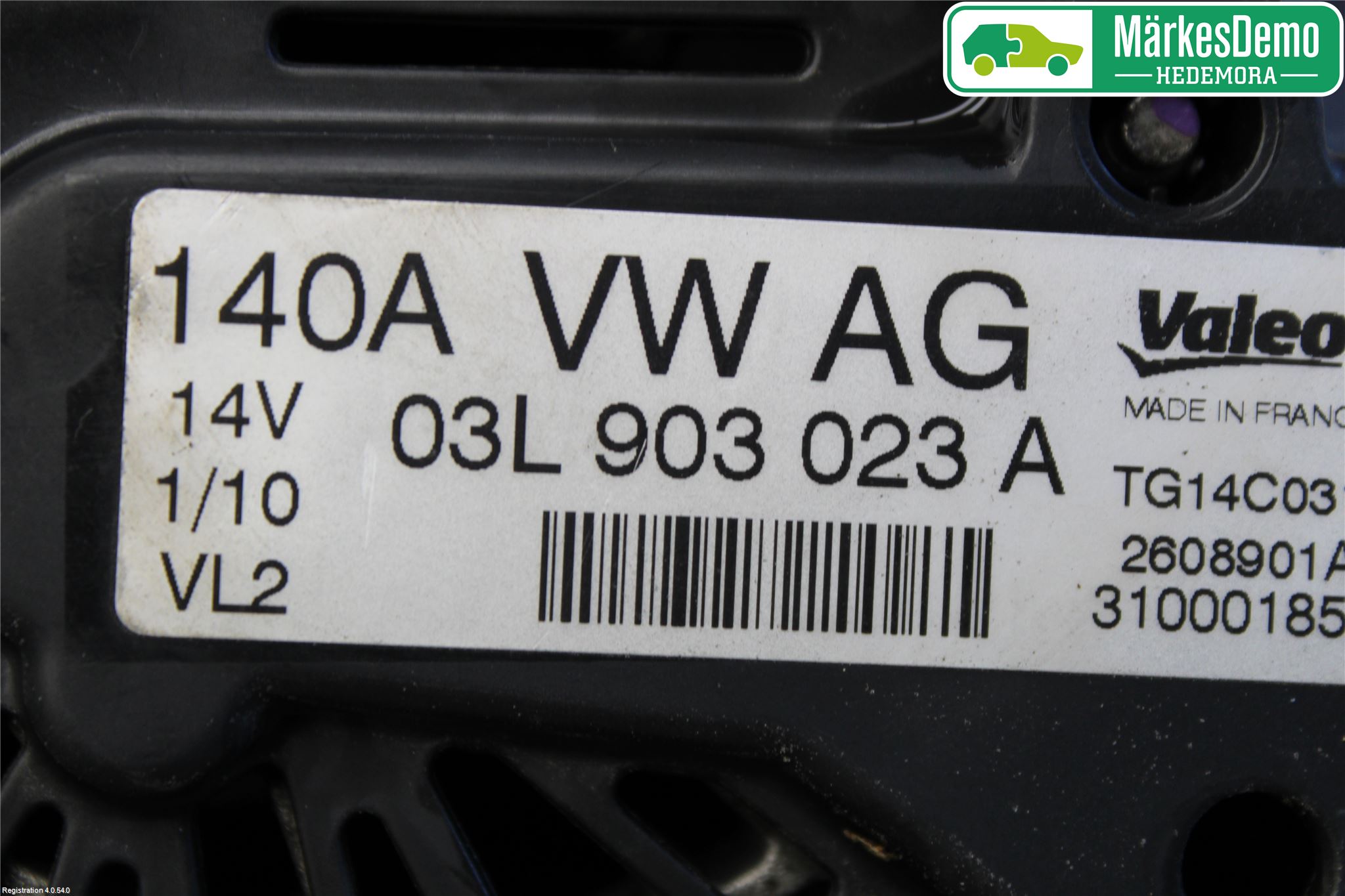 Volkswagen VW GOLF VI 09-13 Dynamo