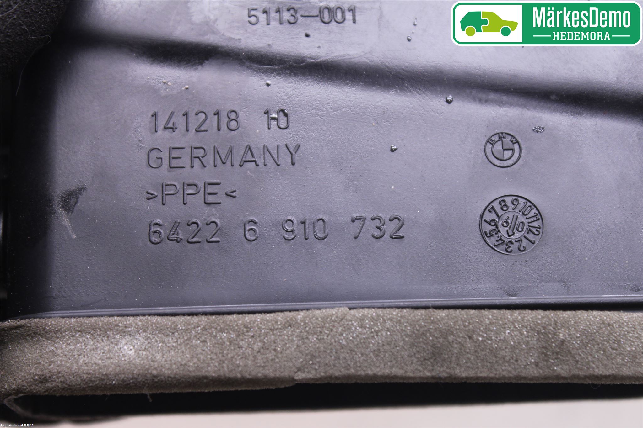 BMW 5 E60/61 Sed/Tou 02-10 Dashbord Kanal - Dyse