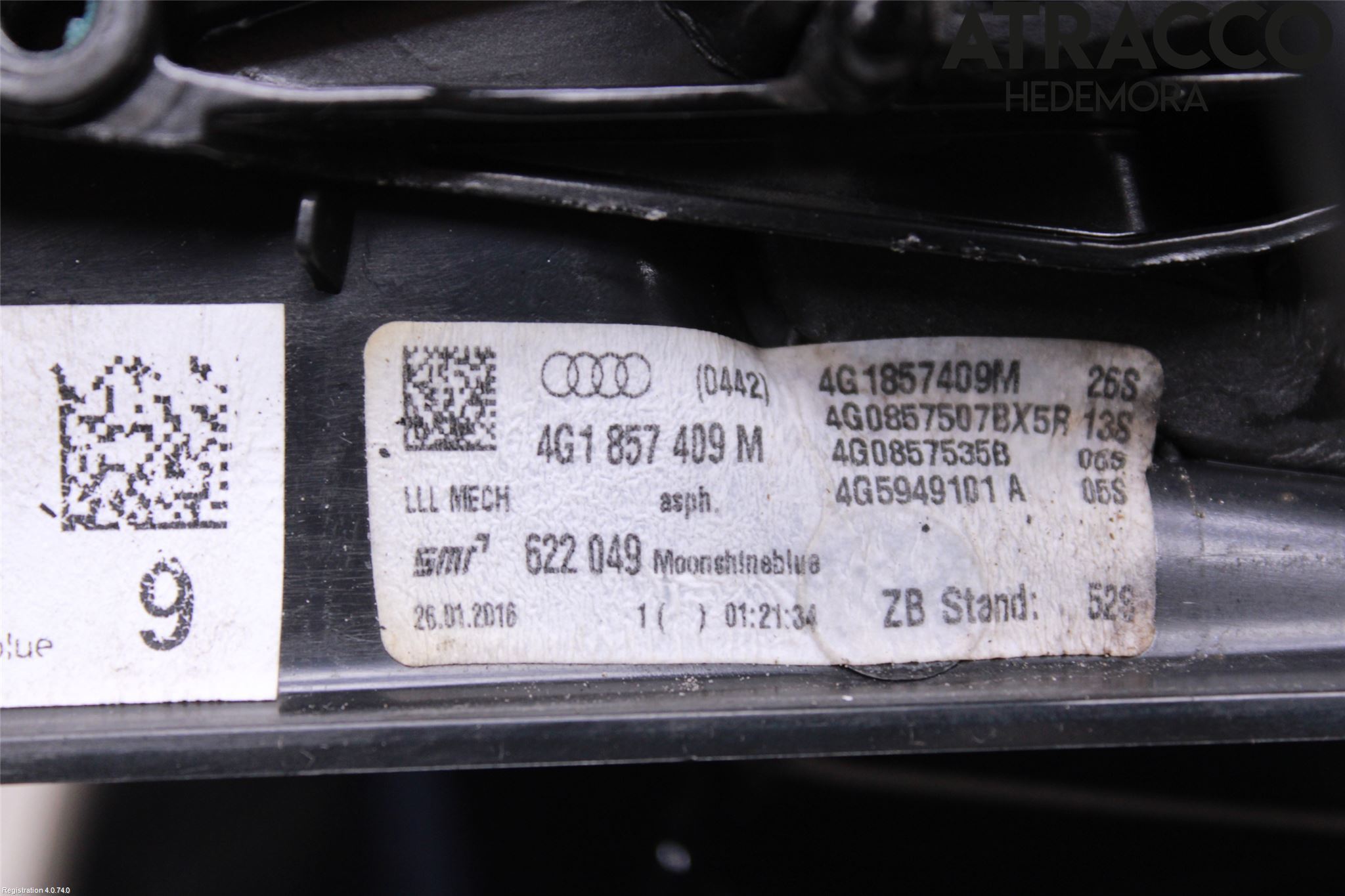 Audi A6/S6 4G 11-18 Speil V M-El Justering