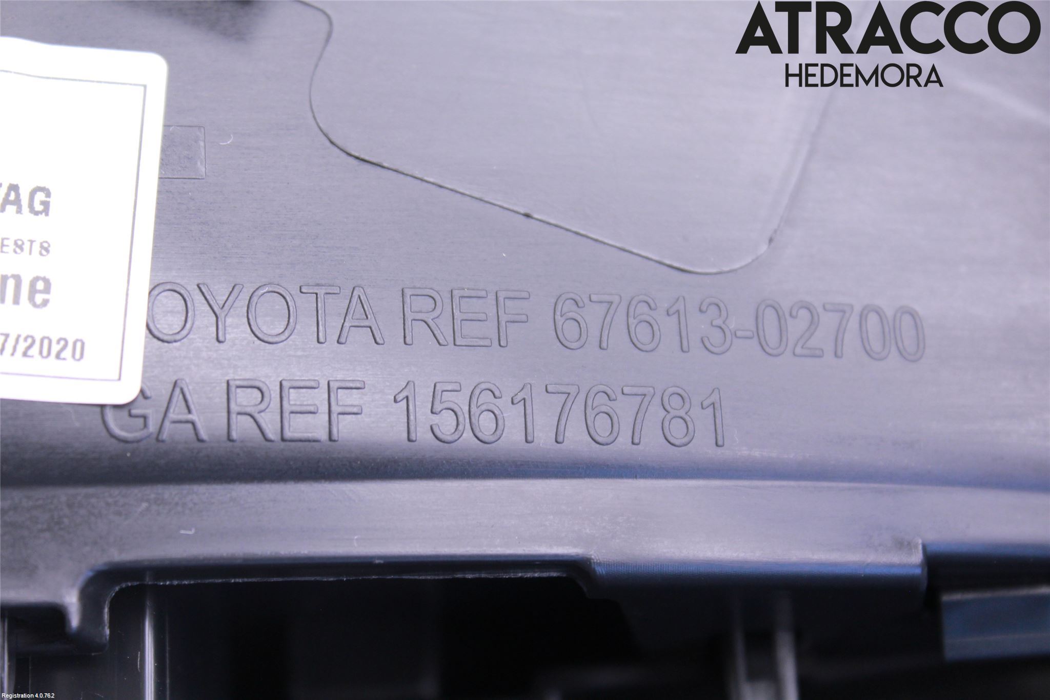 Toyota COROLLA 19- Innr Dørtrekk Høyre