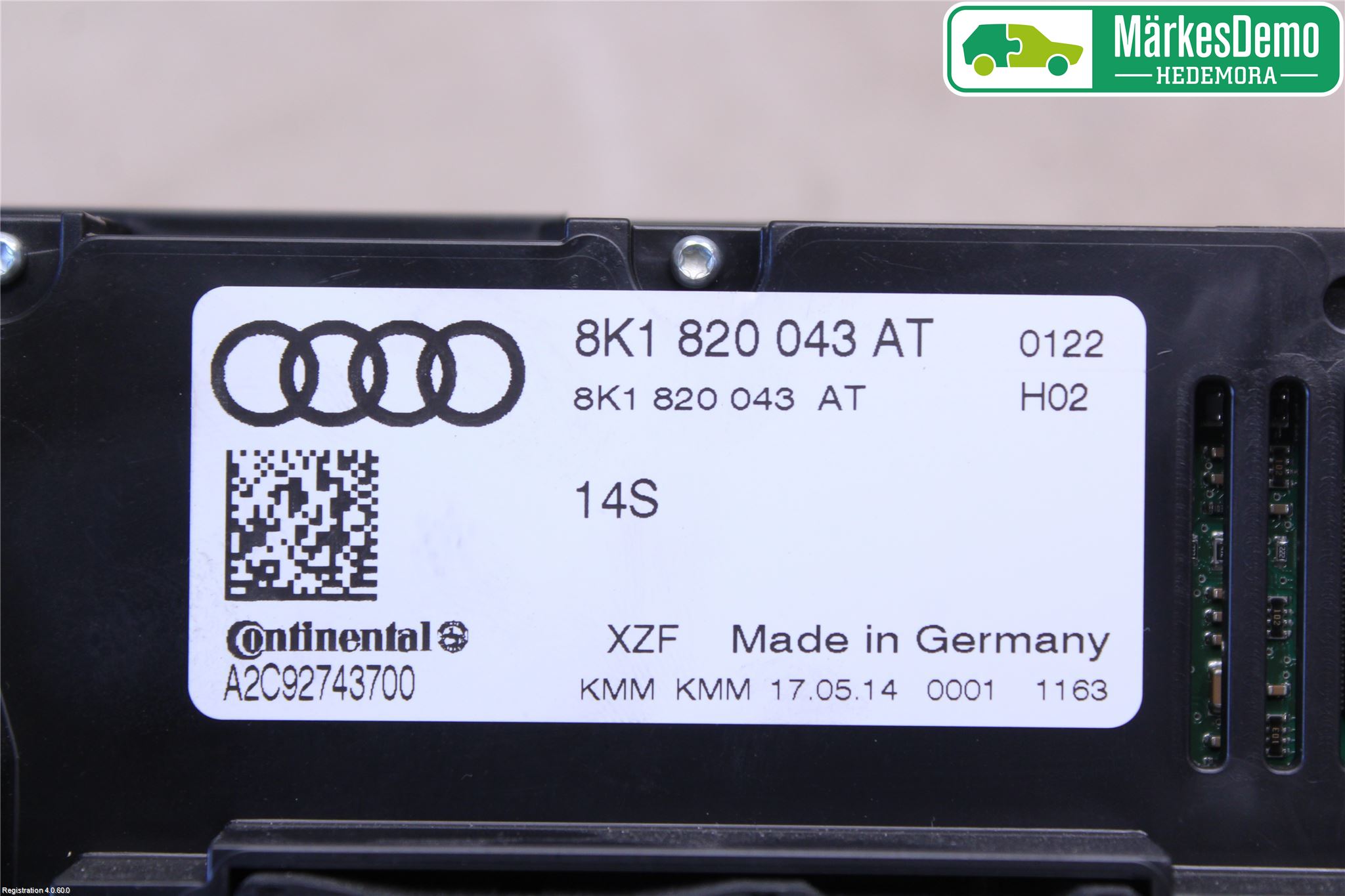 Audi Q5 09-16 Varme Ac Betjening-Display