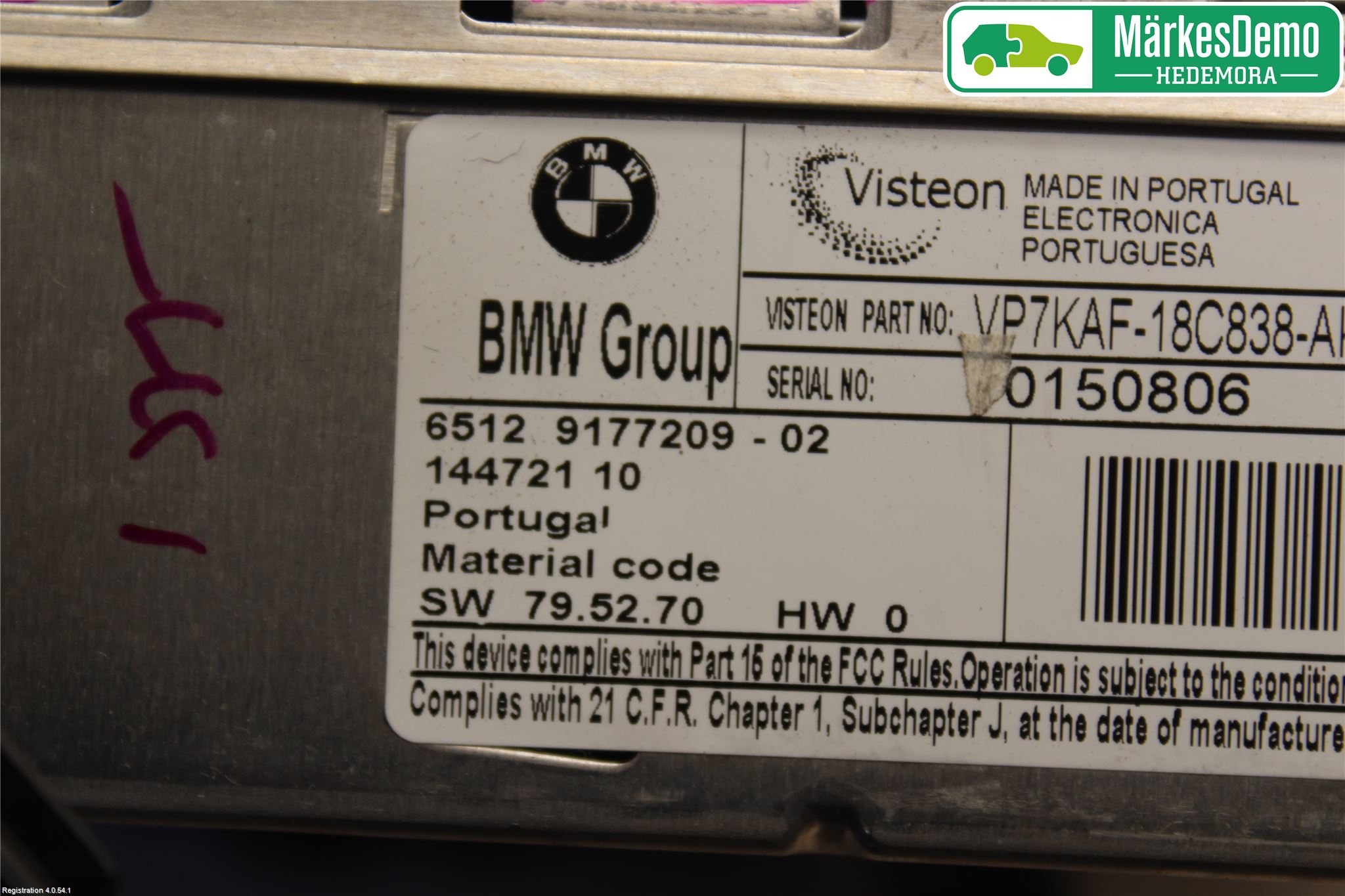 BMW 1 E87/81 5D/3D 03-11 Stereo Radio Med Cd
