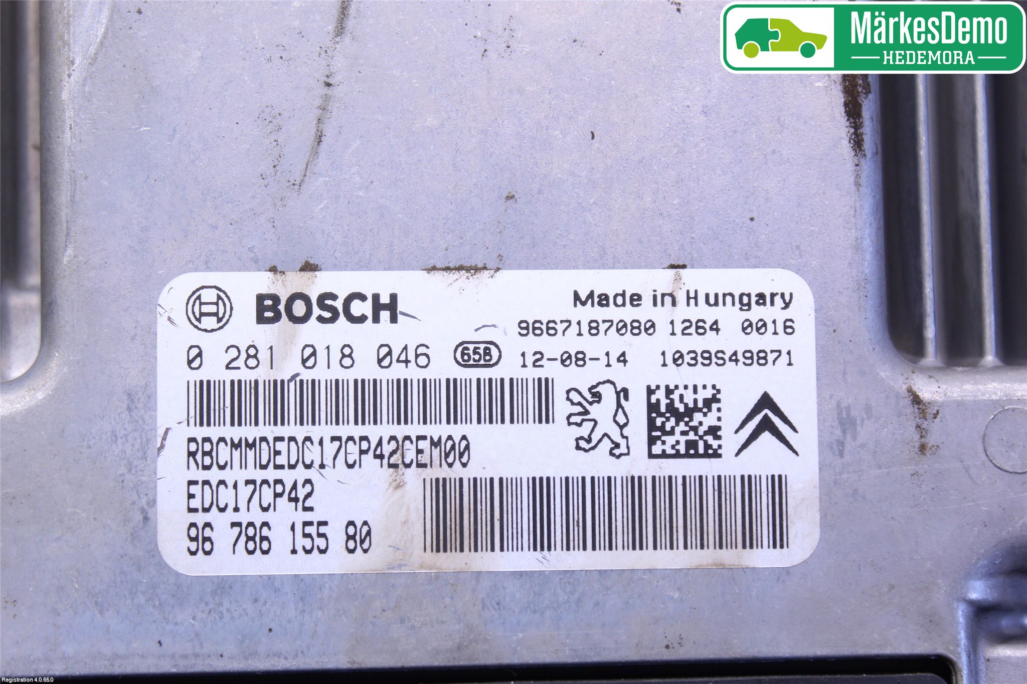 Citroen C5 08-17 Styreenhet Dieselpumpe