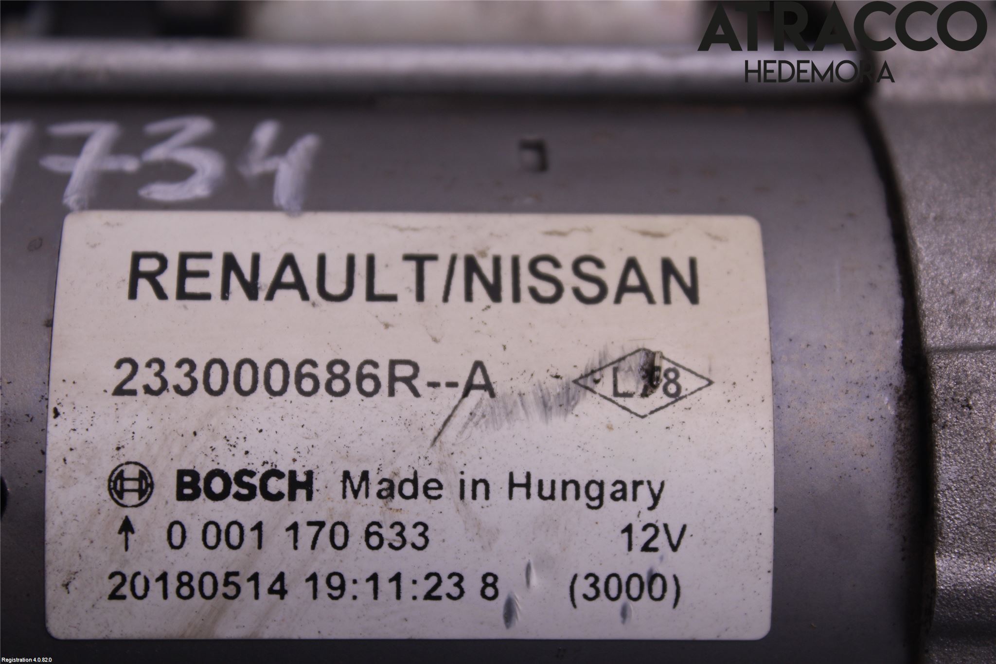 Nissan QASHQAI 14-17 Startmotor Diesel