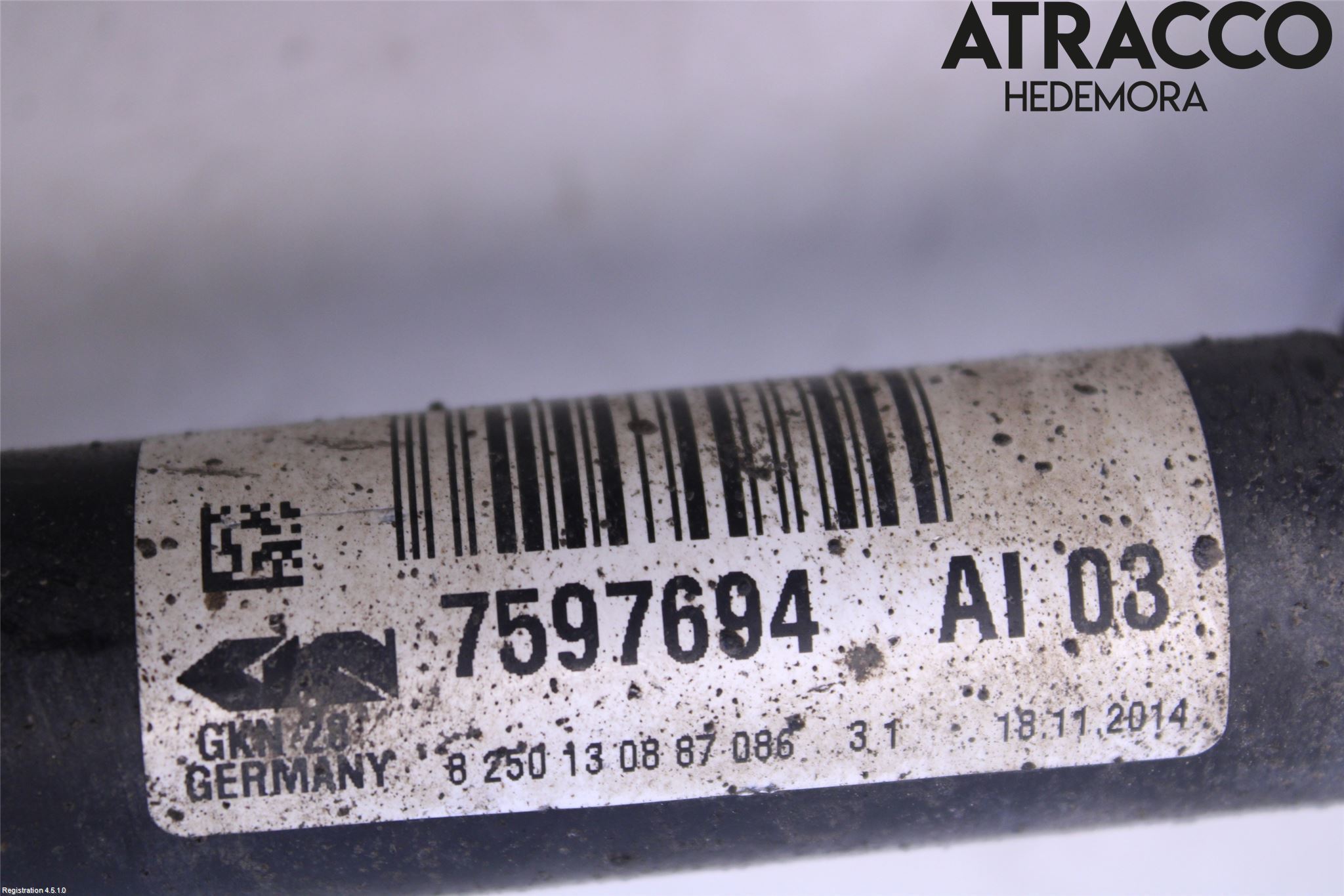 BMW 4 F32/F33/F82/F83 13-20 Drivaksel Foran Kompl Høyre