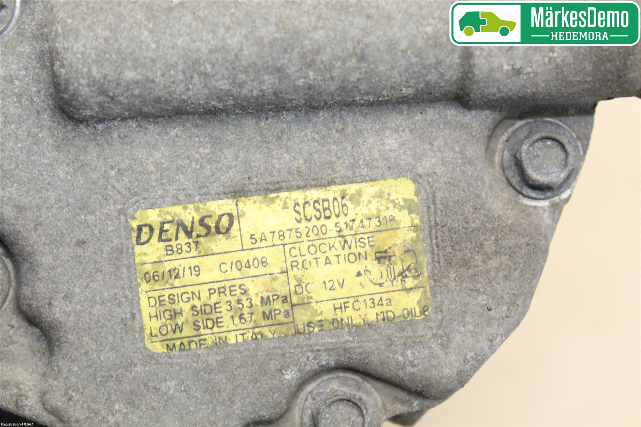 Fiat PANDA 04-11 Varme Ac Kompressor