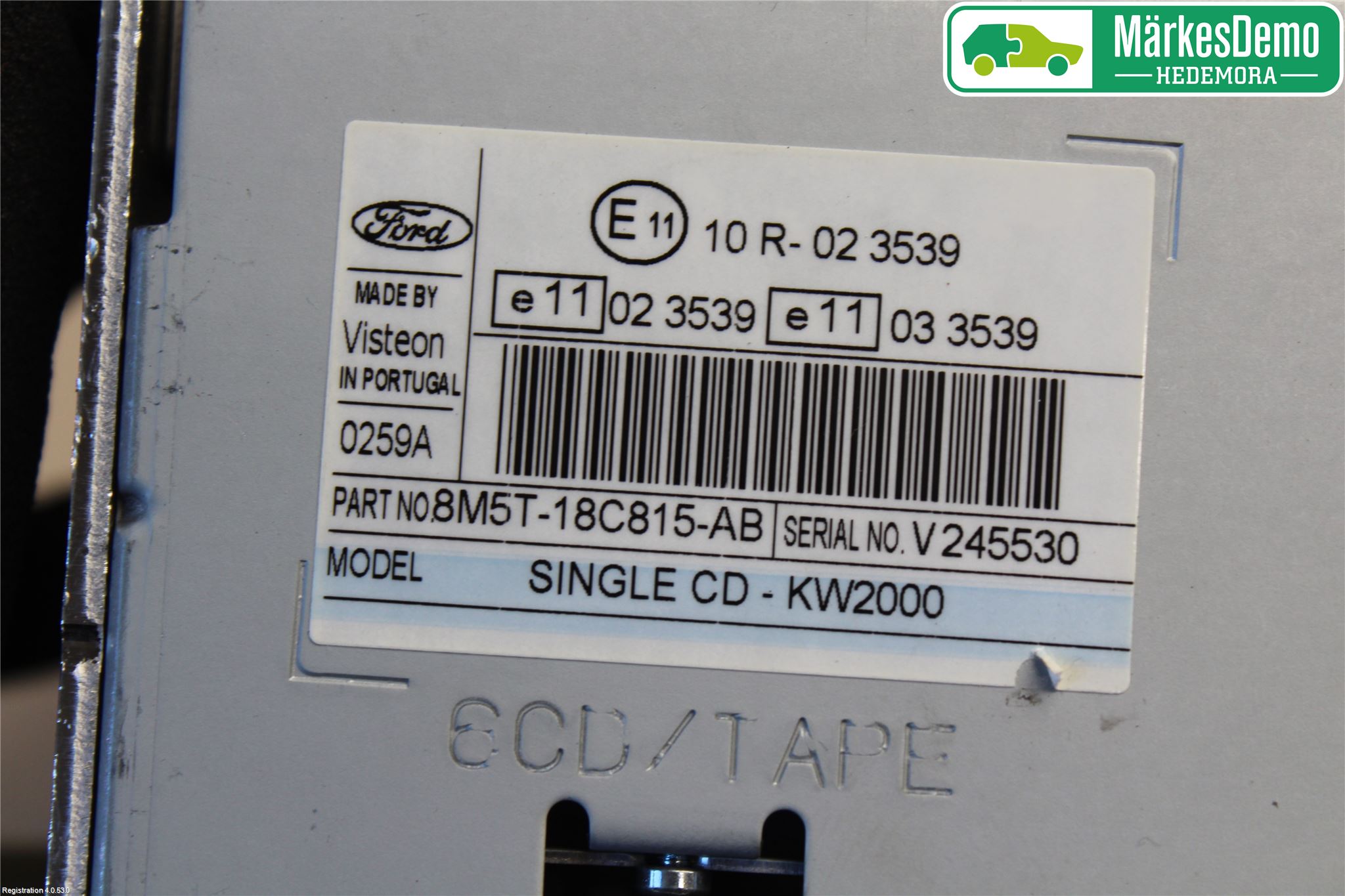 Ford FOCUS 08-11 Stereo Radio Med Cd