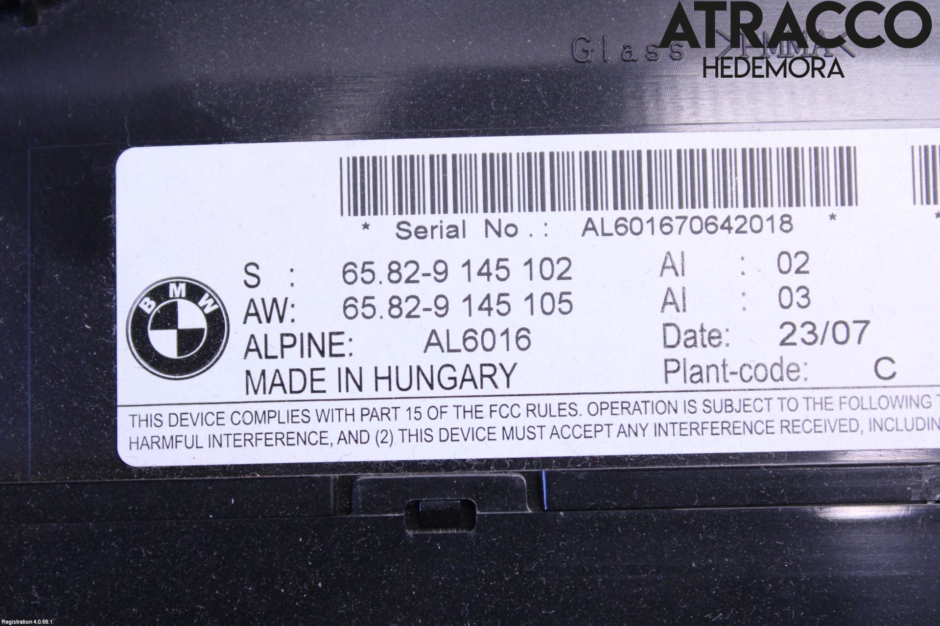 BMW 3 E92/93 Coupé/Cab 05-14 Stereo Radio Med Cd