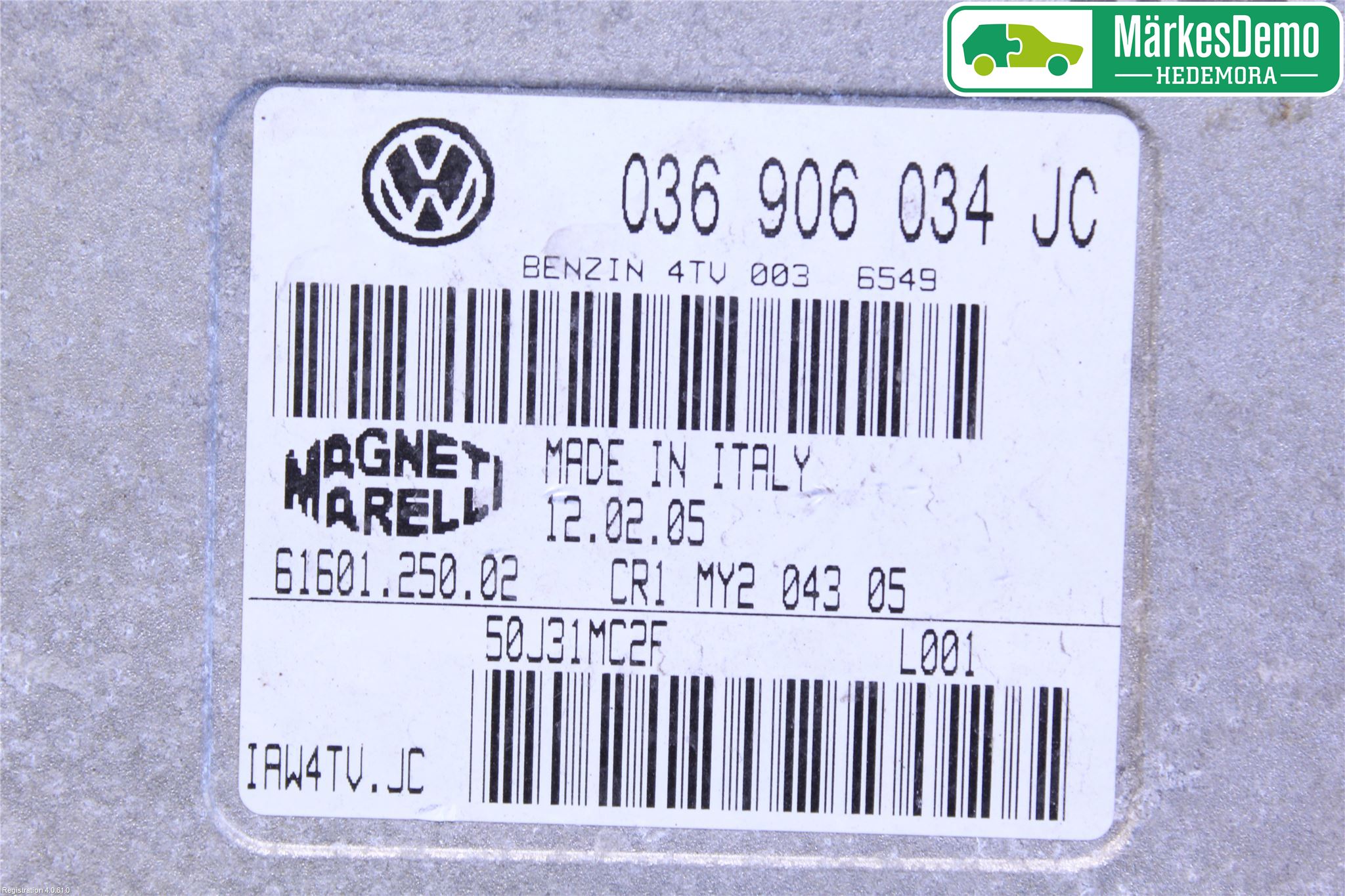 Volkswagen VW POLO 05-09 Styreenhet Innsprøytning