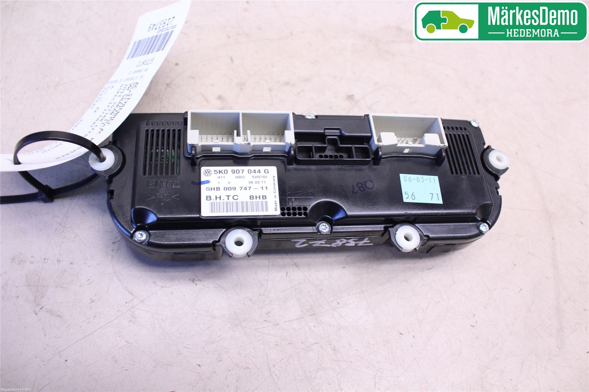 Volkswagen VW SHARAN 11- Varme Ac Betjening-Display