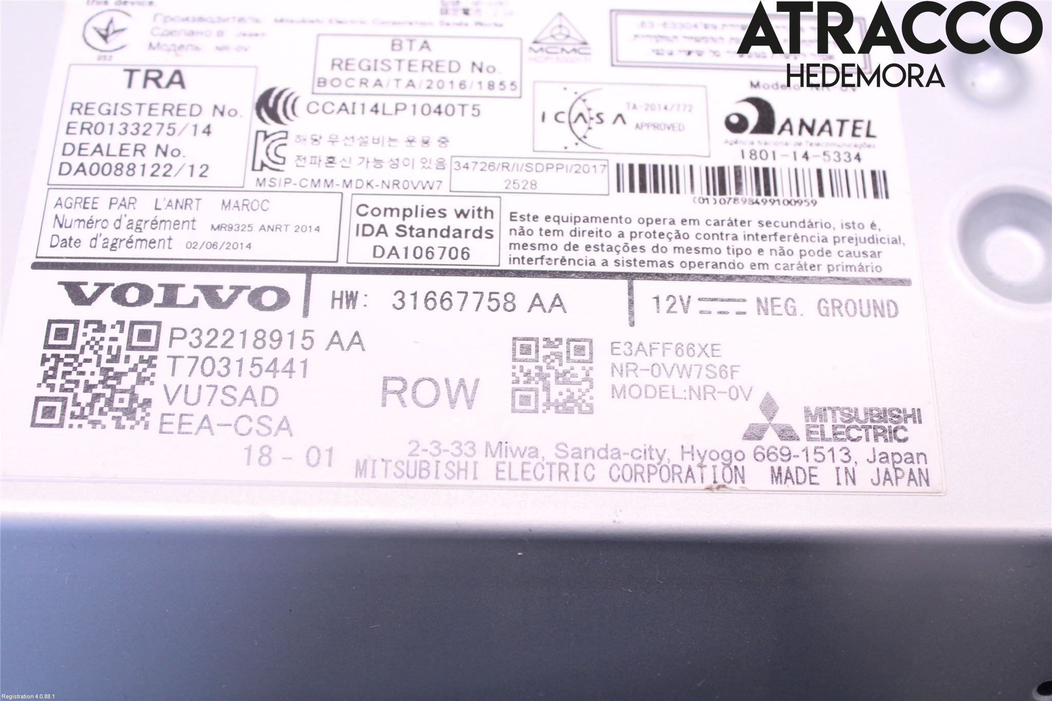 Volvo V90 17->> Stereo Radio Med Cd