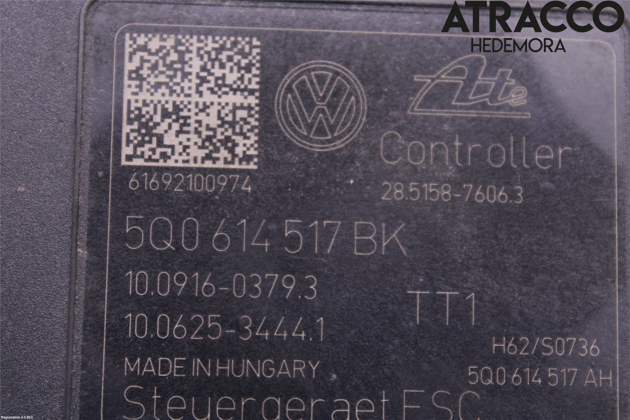 Volkswagen VW GOLF / E-GOLF VII 13-20 Abs Hydraulikkaggregat